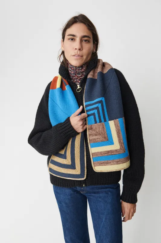 Patchwork Scarf made by Misha And Puff