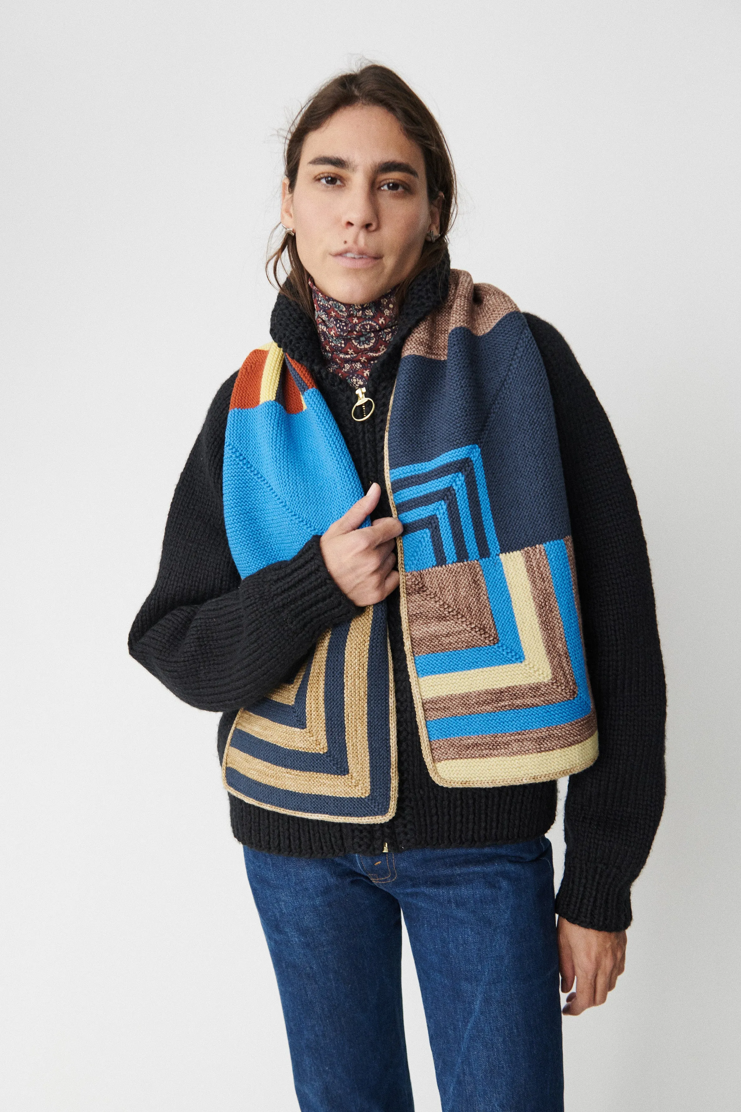 Patchwork Scarf sold by Misha And Puff