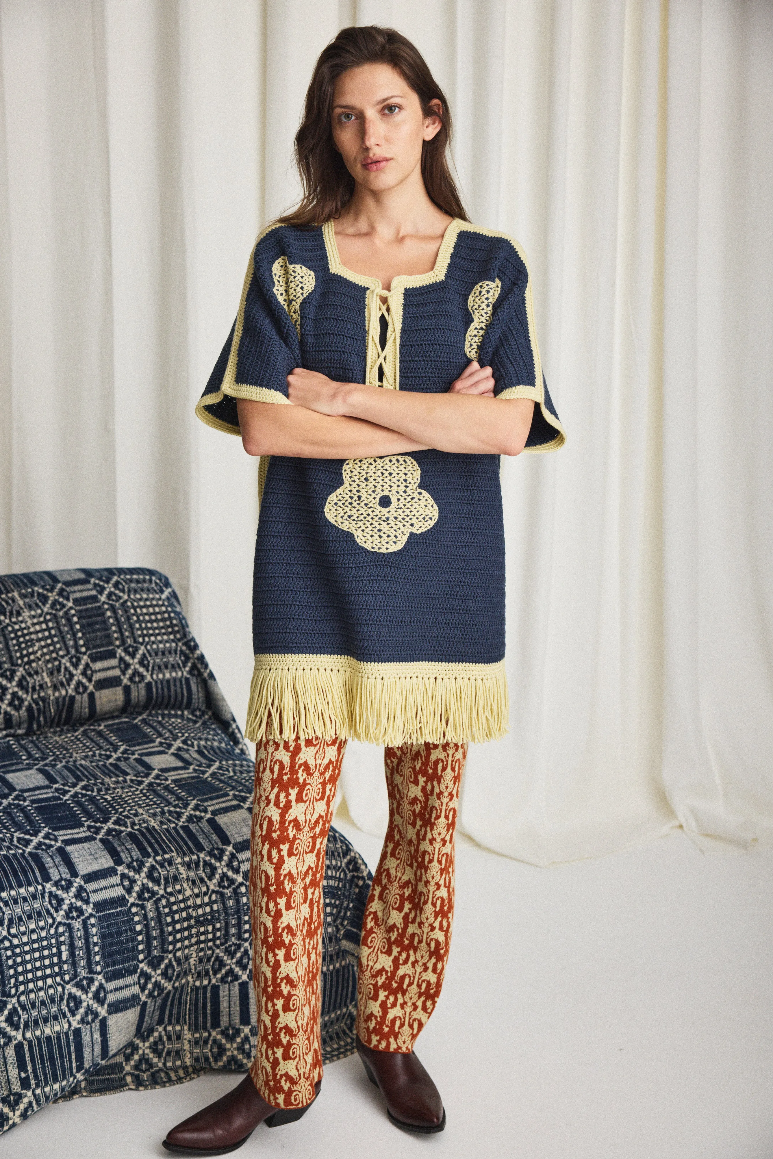 Blomma Crochet Fringe Tunic sold by Misha And Puff product image thumbnail 5