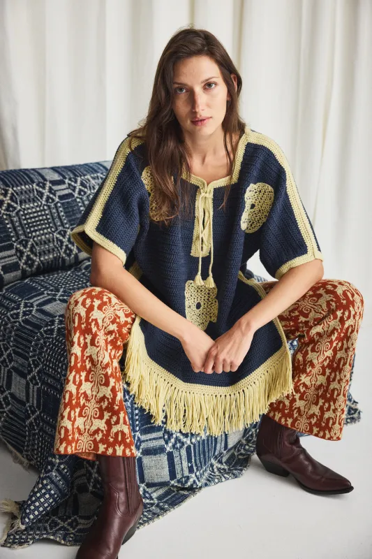 Blomma Crochet Fringe Tunic sold by Misha And Puff