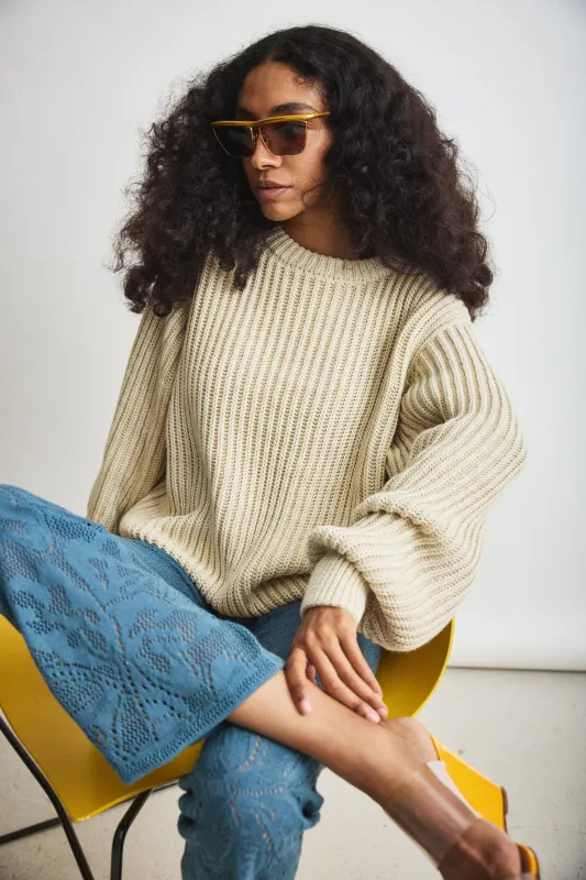 Fisherman Crew Pullover made by Misha And Puff