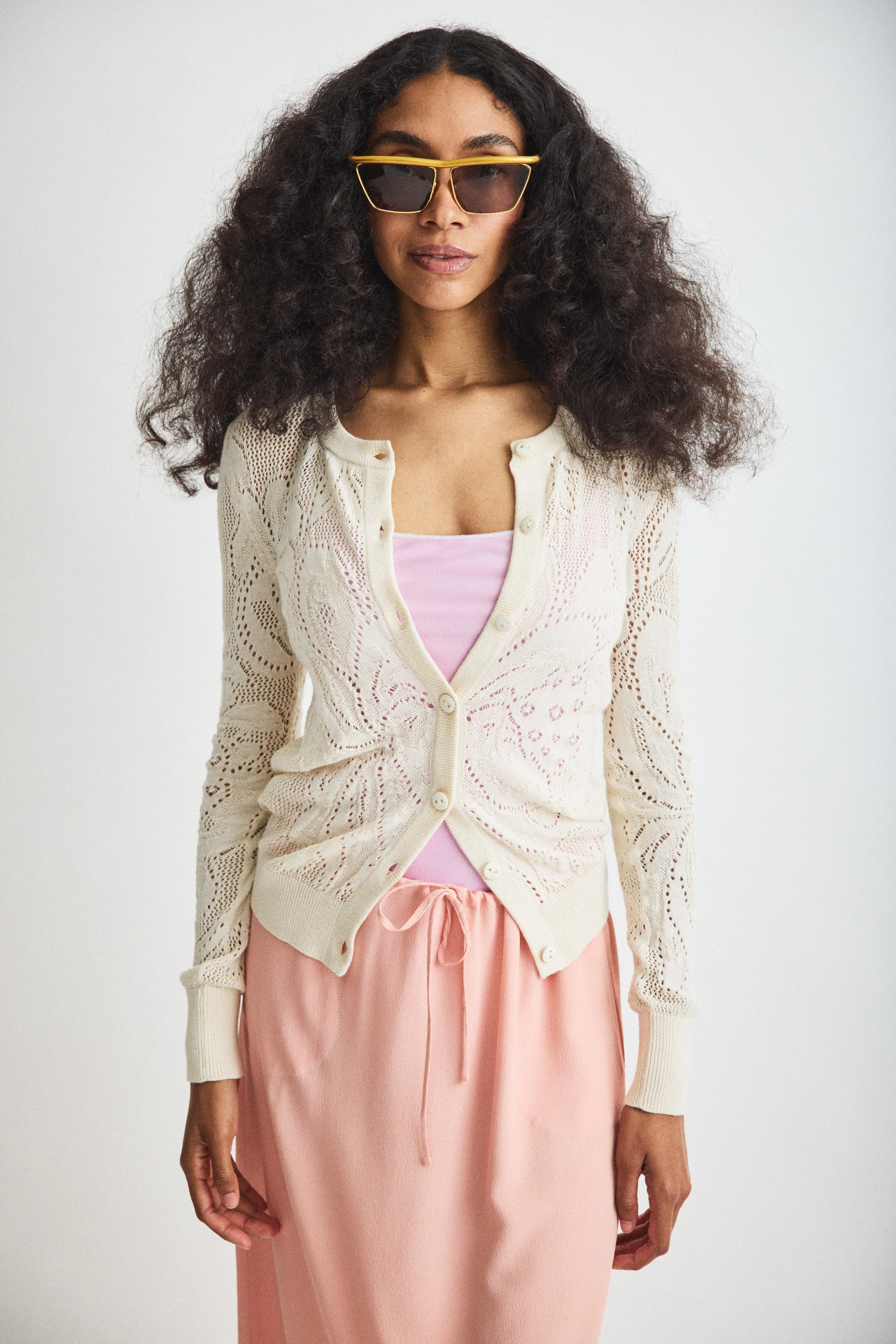 Lace Vignette Cardigan sold by Misha And Puff