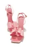 Pretty Nights Bow High Heels - Pink sold by Miss Lola