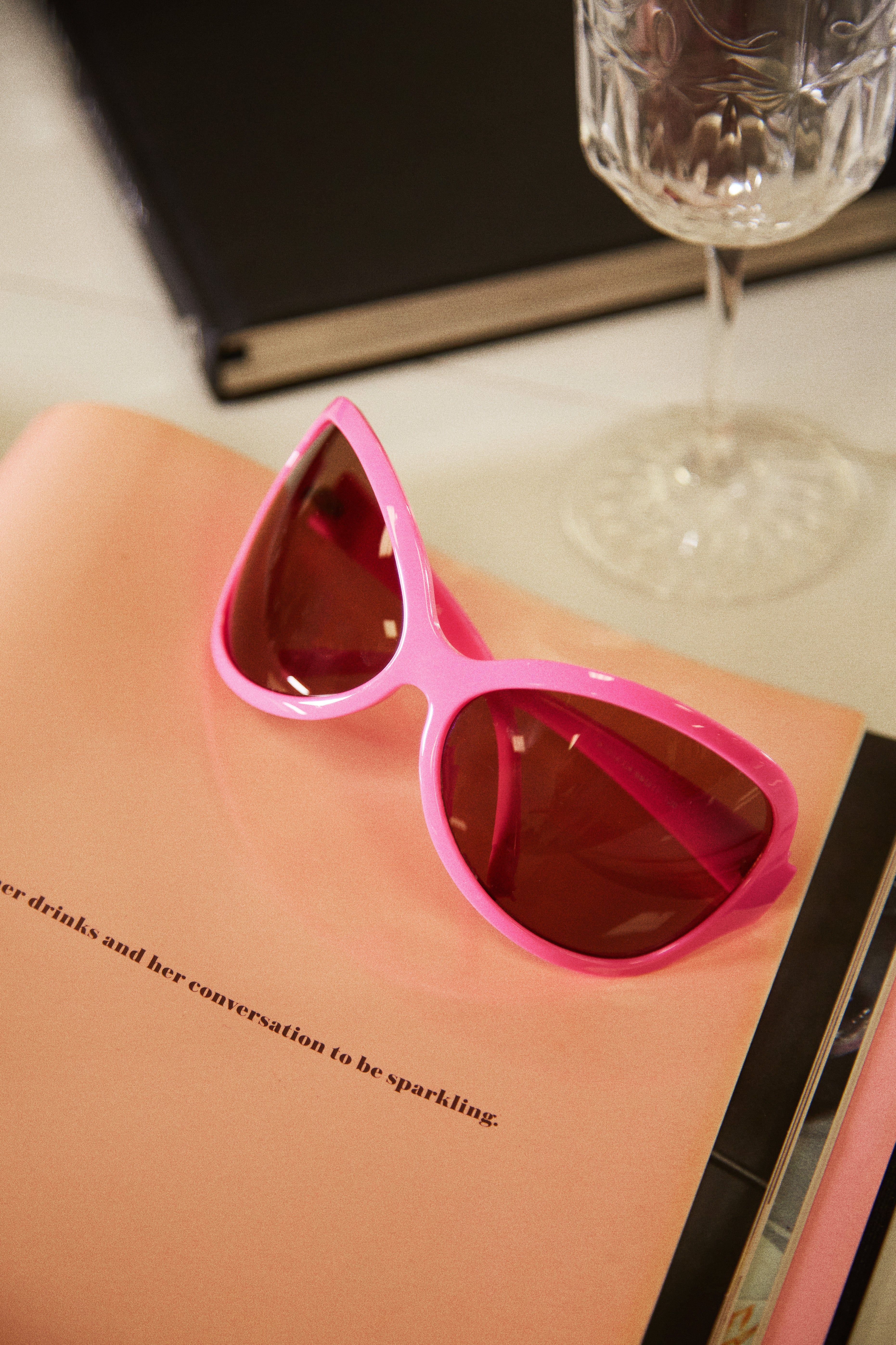 Big Reveal Oversized Sunglasses - Pink sold by Miss Lola product image thumbnail 3