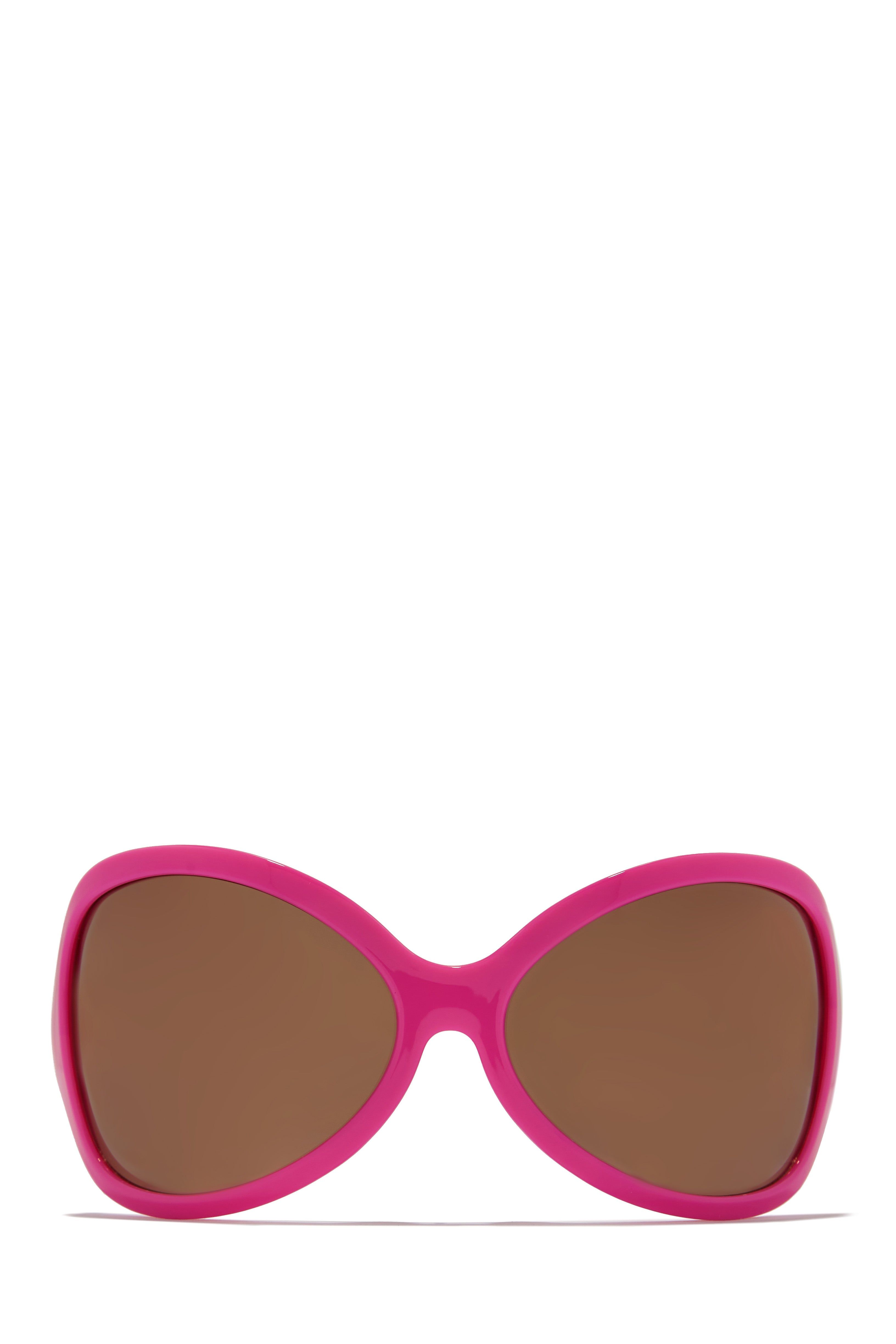 Big Reveal Oversized Sunglasses - Pink sold by Miss Lola product image thumbnail 4