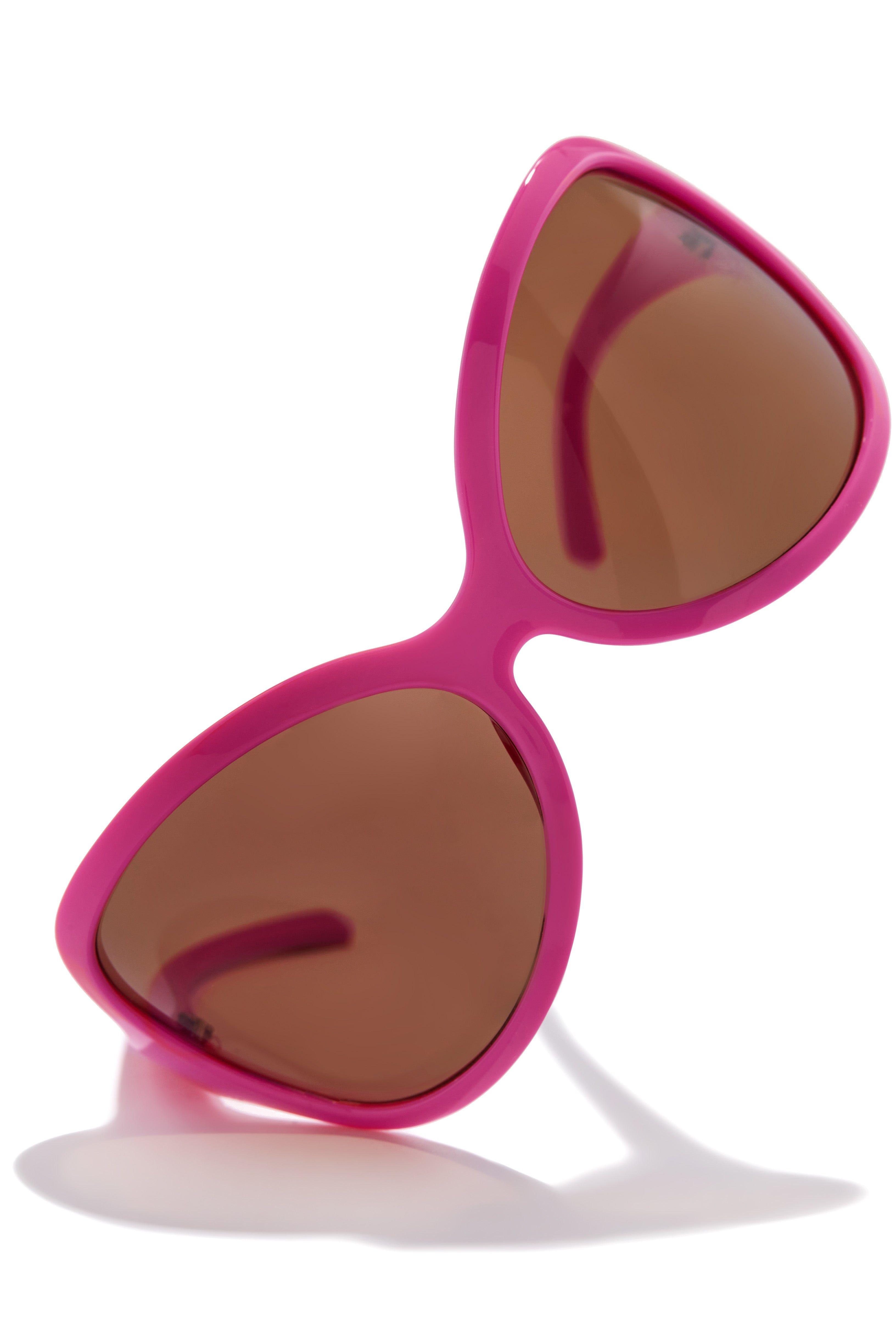 Big Reveal Oversized Sunglasses - Pink sold by Miss Lola product image thumbnail 2