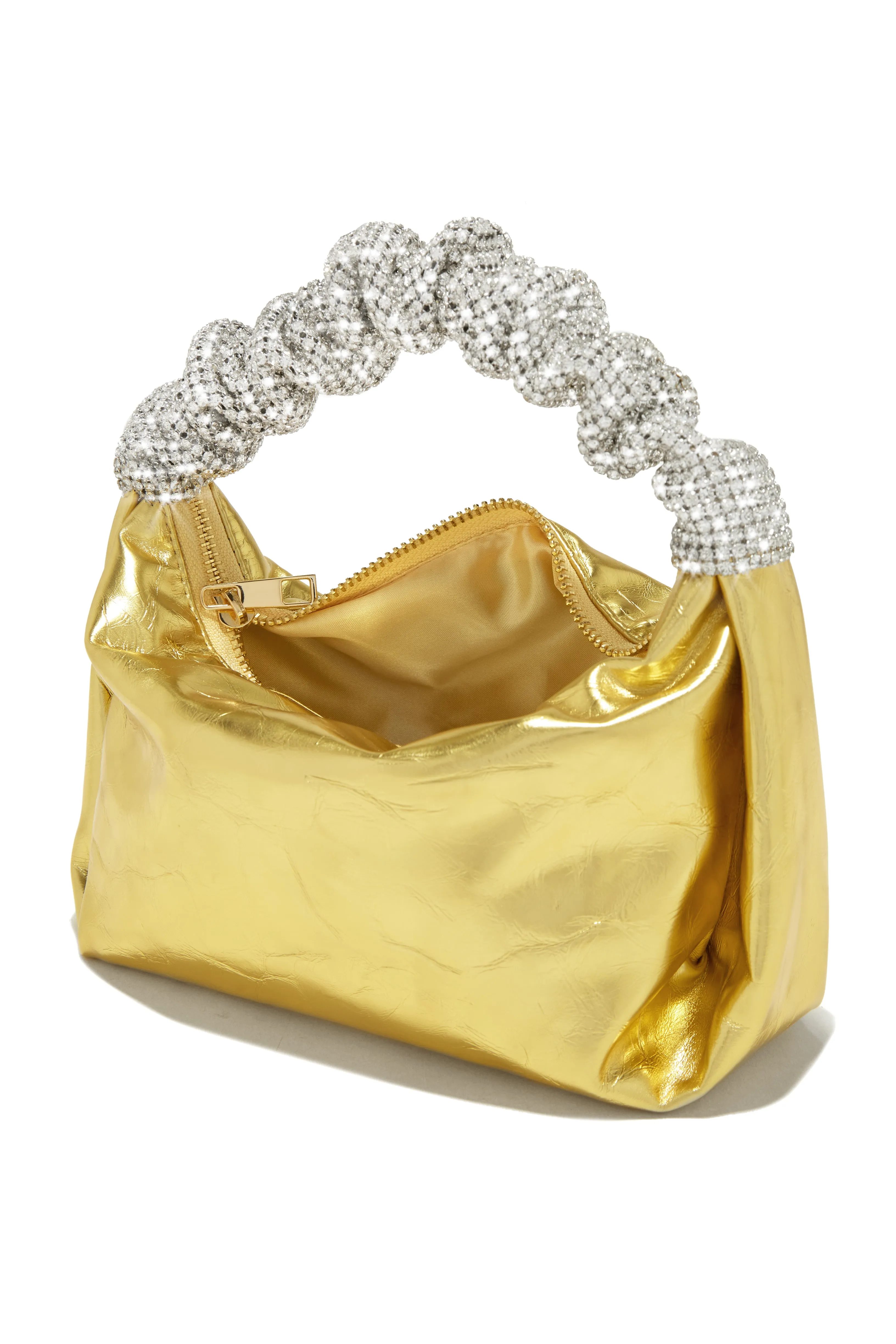 Lelani Embellished Top Handle Bag - Gold sold by Miss Lola