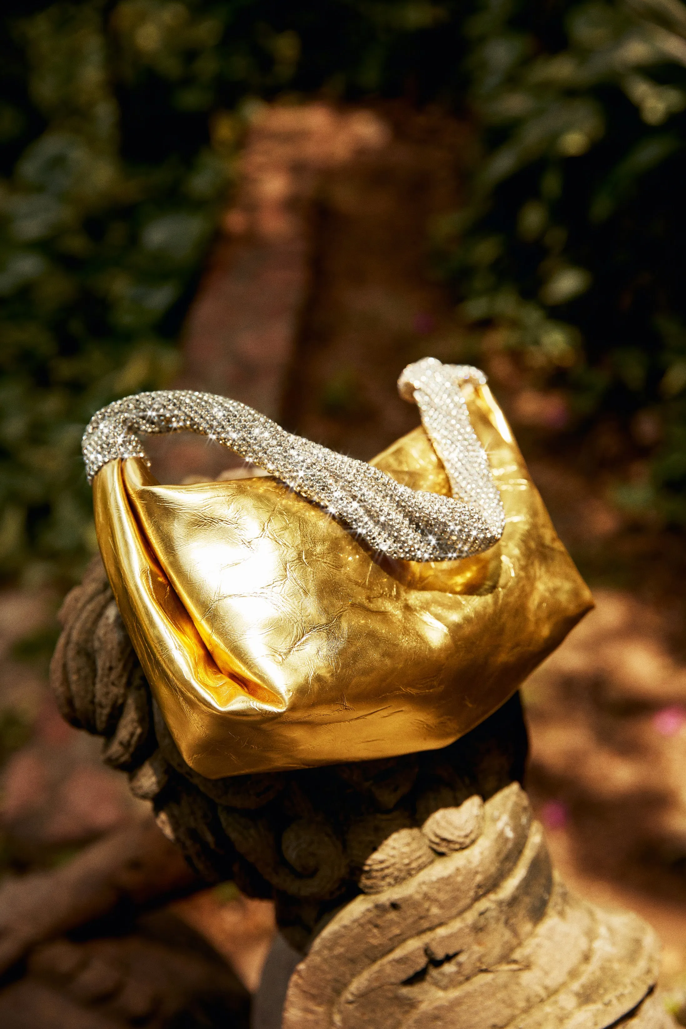 Lelani Embellished Top Handle Bag - Gold sold by Miss Lola product image thumbnail 5