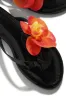 Inara Rosette Slip On Sandals - Black sold by Miss Lola