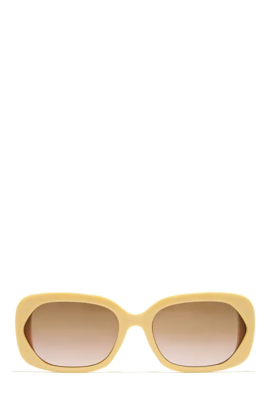 Shayna Oversized Sunglasses - Nude sold by Miss Lola