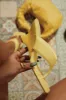 Kaline Thong Strap Mule Heels - Yellow sold by Miss Lola