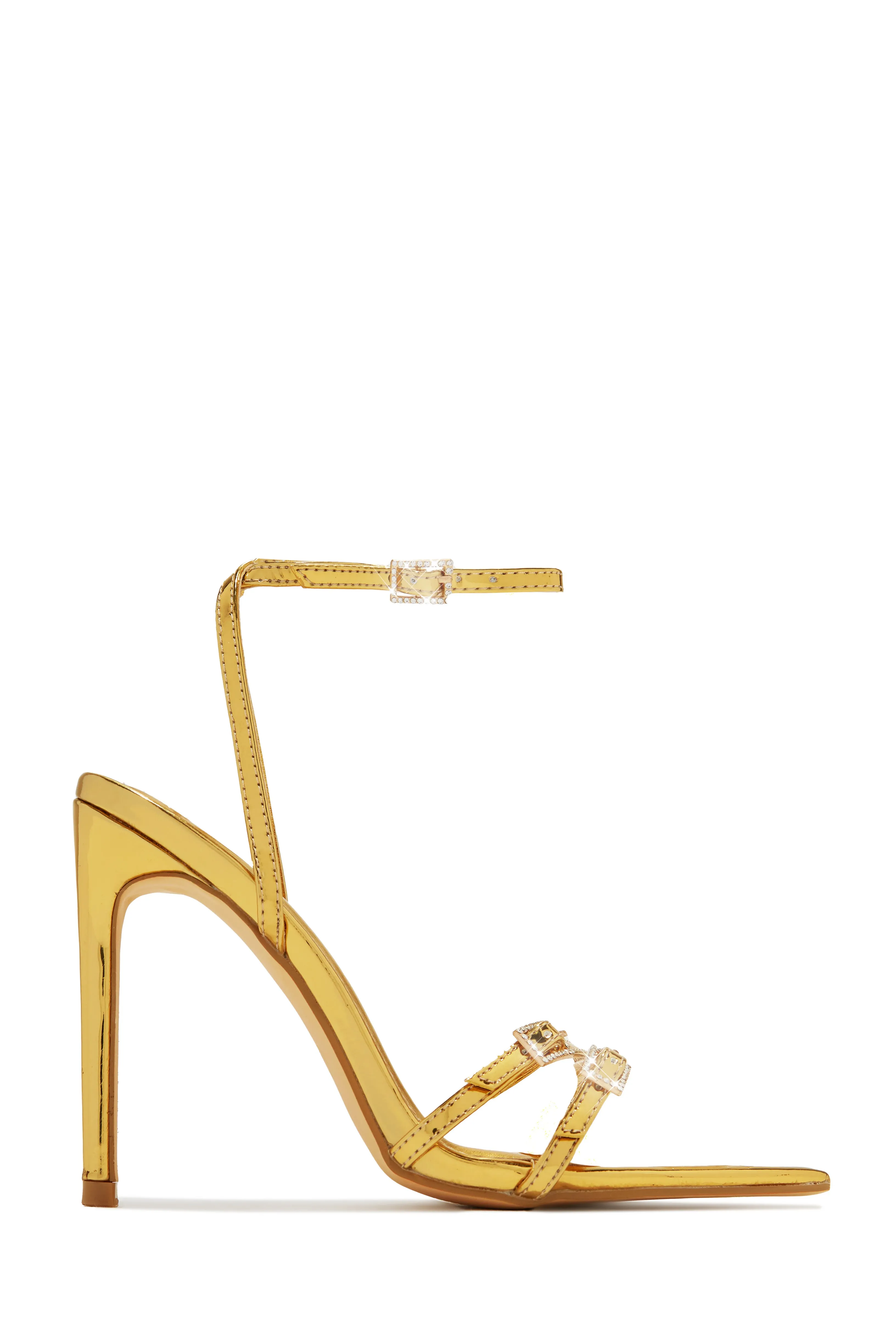 Glamorous Party Embellished High Heels - Gold sold by Miss Lola product image thumbnail 5