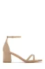 Rae Block Mid Heels - Nude sold by Miss Lola