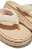 Neyla Platform Espadrille Thong Sandals - Nude sold by Miss Lola