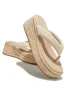 Neyla Platform Espadrille Thong Sandals - Nude sold by Miss Lola
