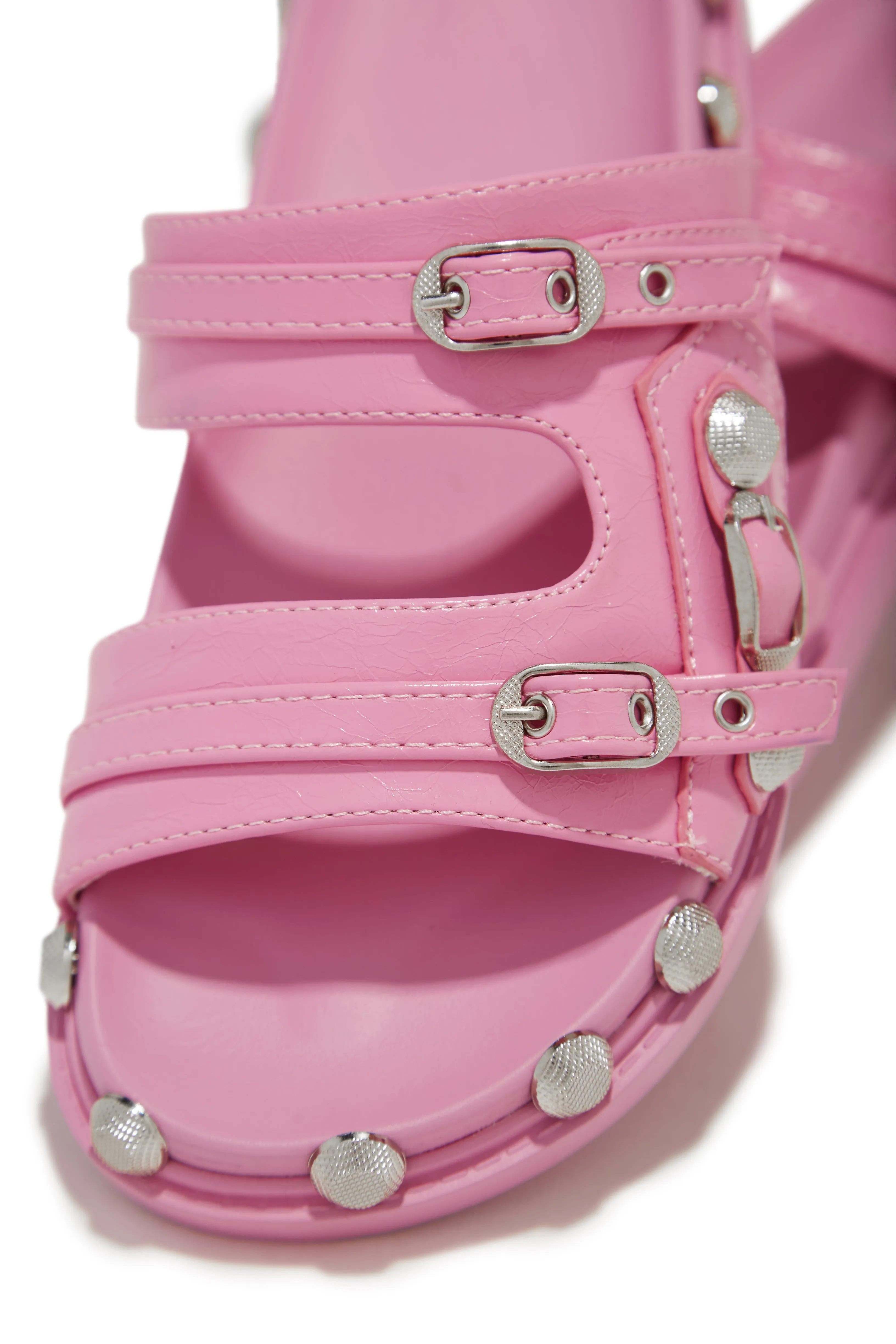 Erika Slip On Sandals - Pink sold by Miss Lola product image thumbnail 5