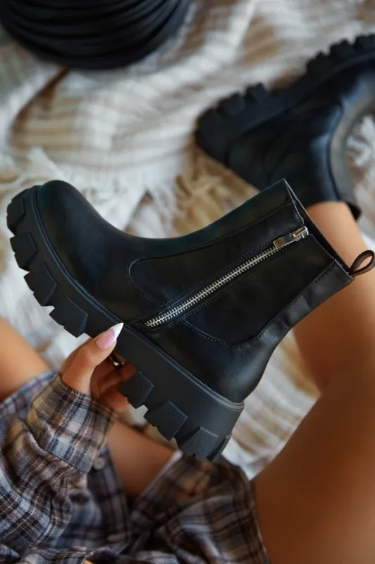 On Alert Combat Boots - Black sold by Miss Lola