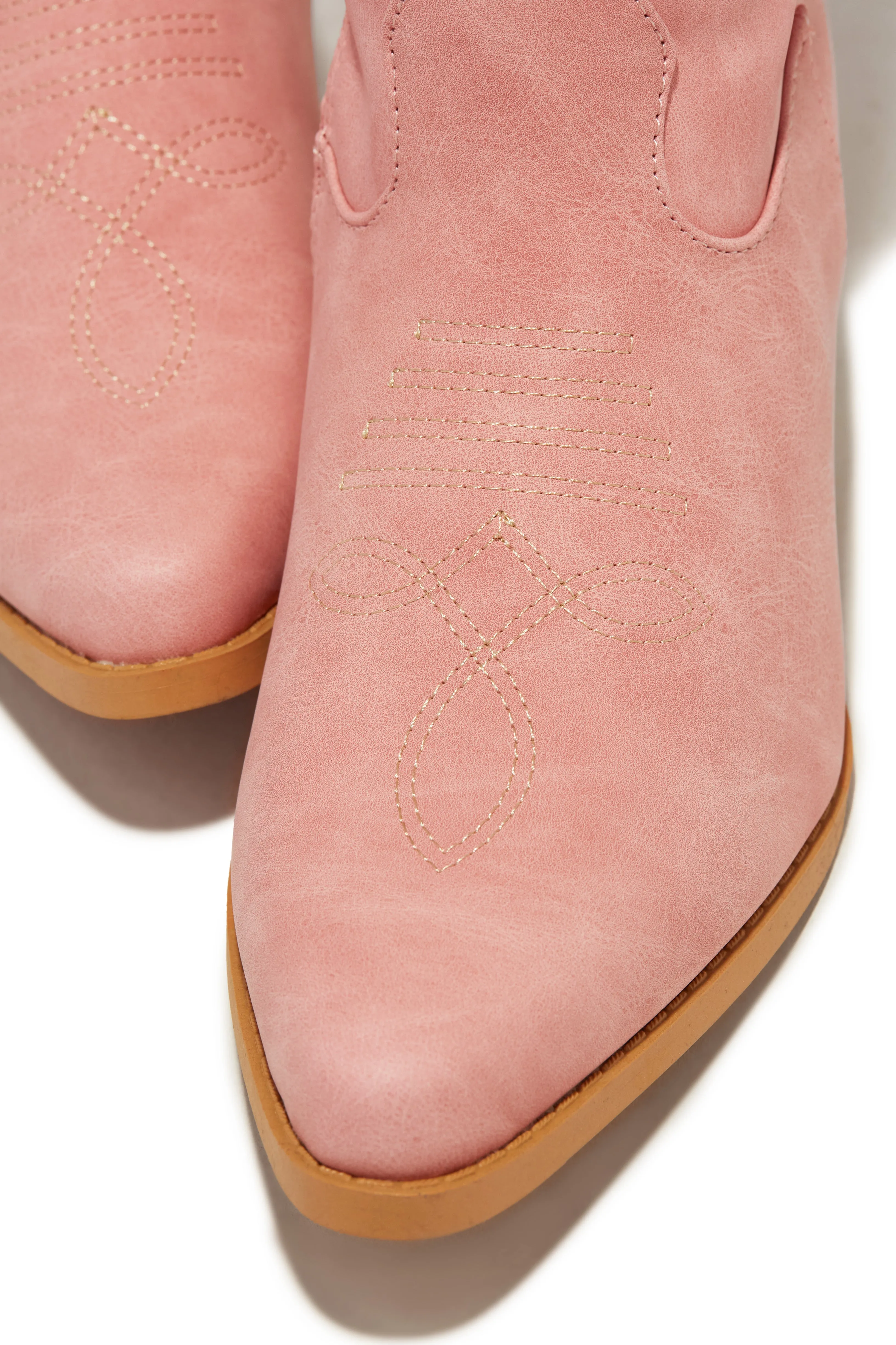 Abby Cowgirl Boots - Pink sold by Miss Lola product image thumbnail 4