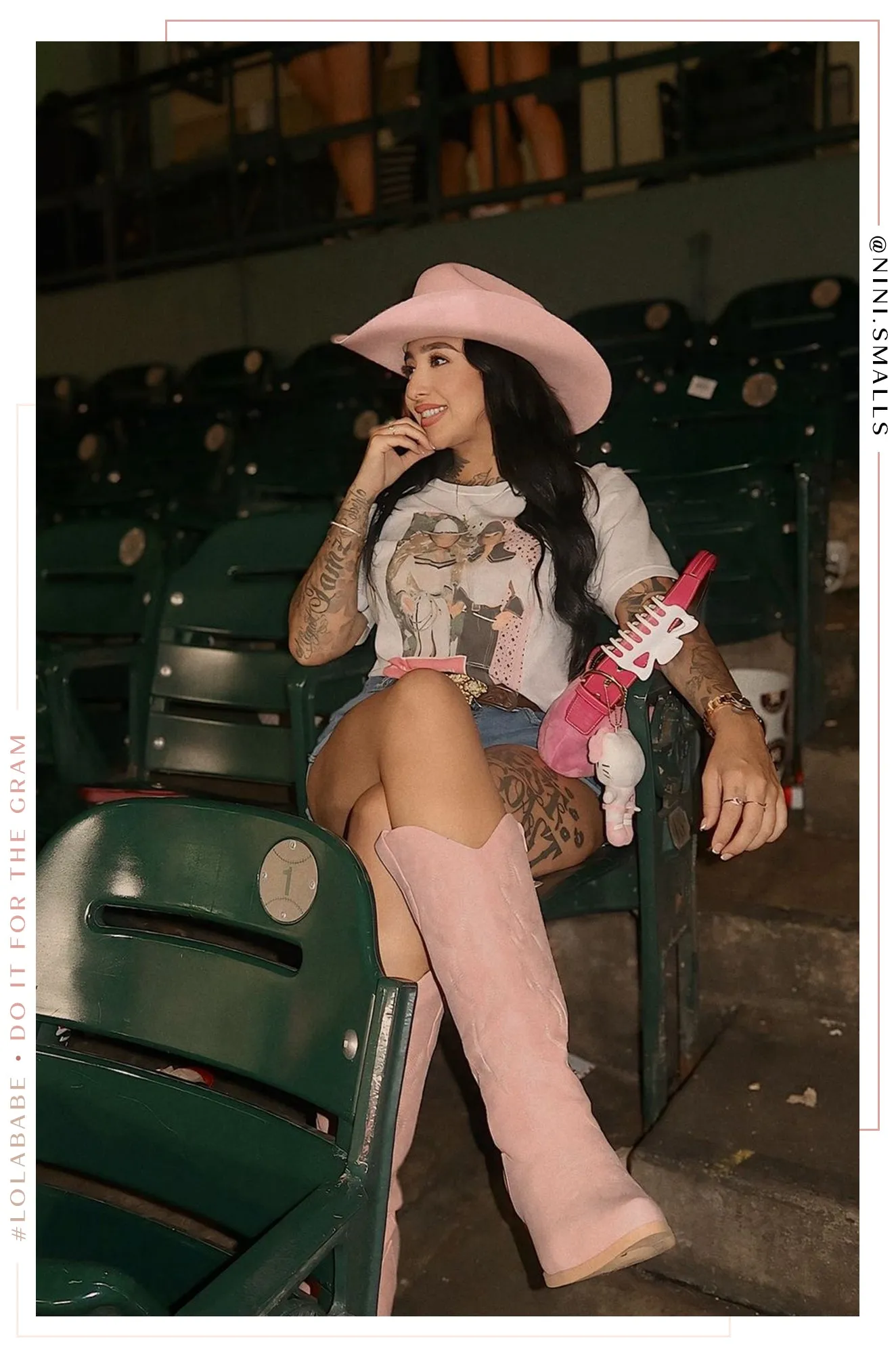 Abby Cowgirl Boots - Pink sold by Miss Lola product image thumbnail 3