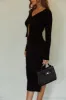 Timeless Love Long Sleeve Cardigan Top - Black sold by Miss Lola