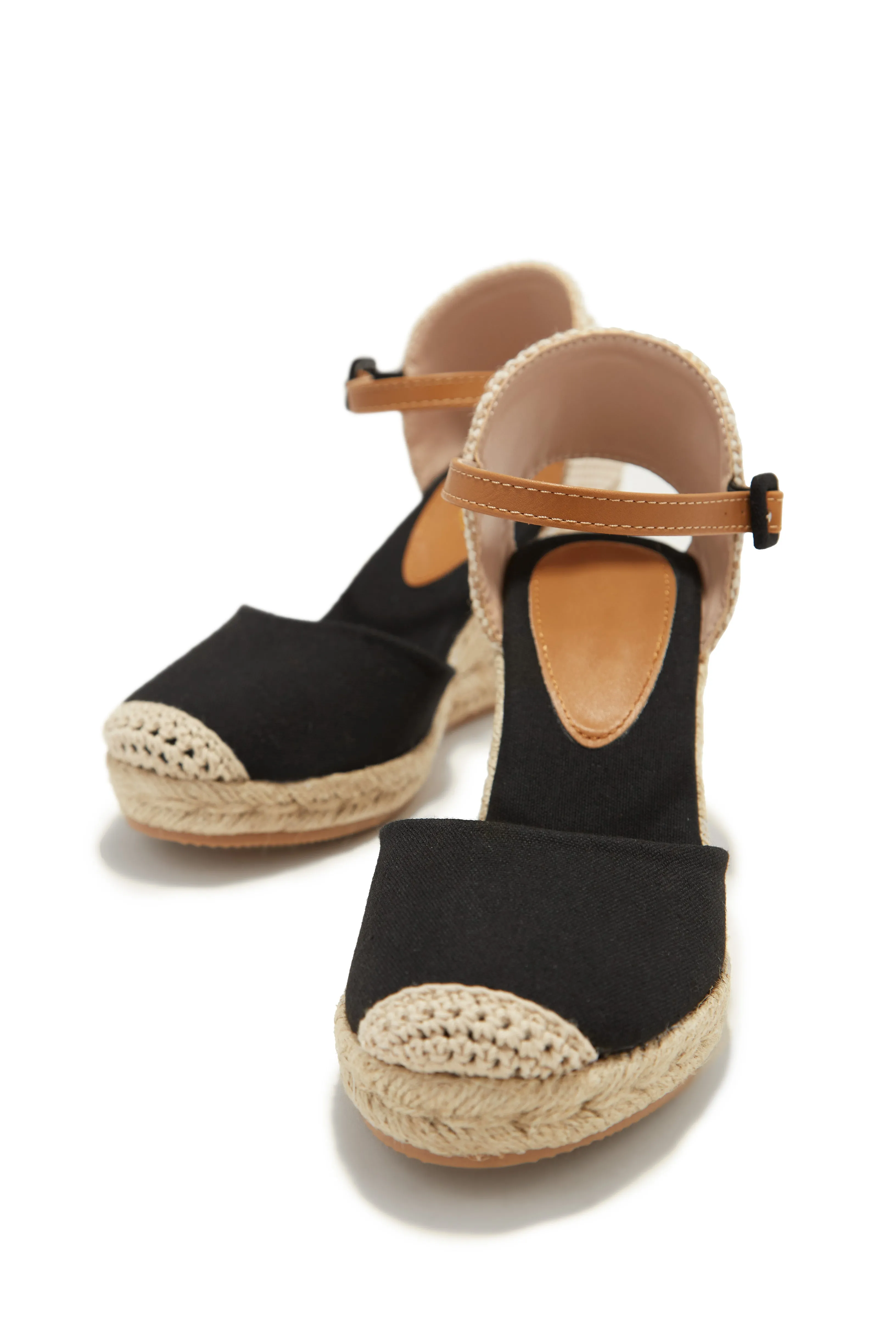 Golden Hour Espadrille Platform Wedges - Black sold by Miss Lola product image thumbnail 4
