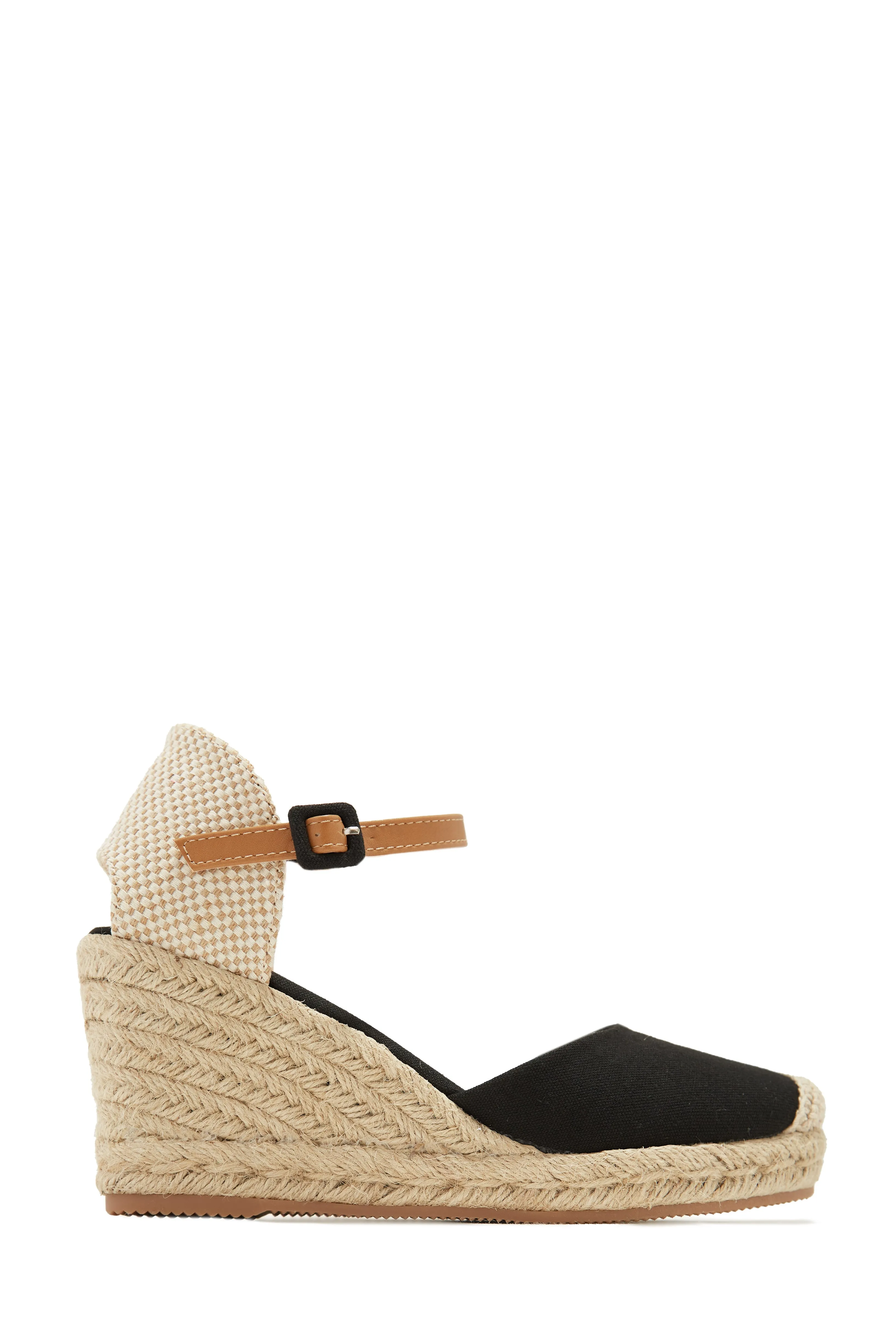 Golden Hour Espadrille Platform Wedges - Black sold by Miss Lola product image thumbnail 3
