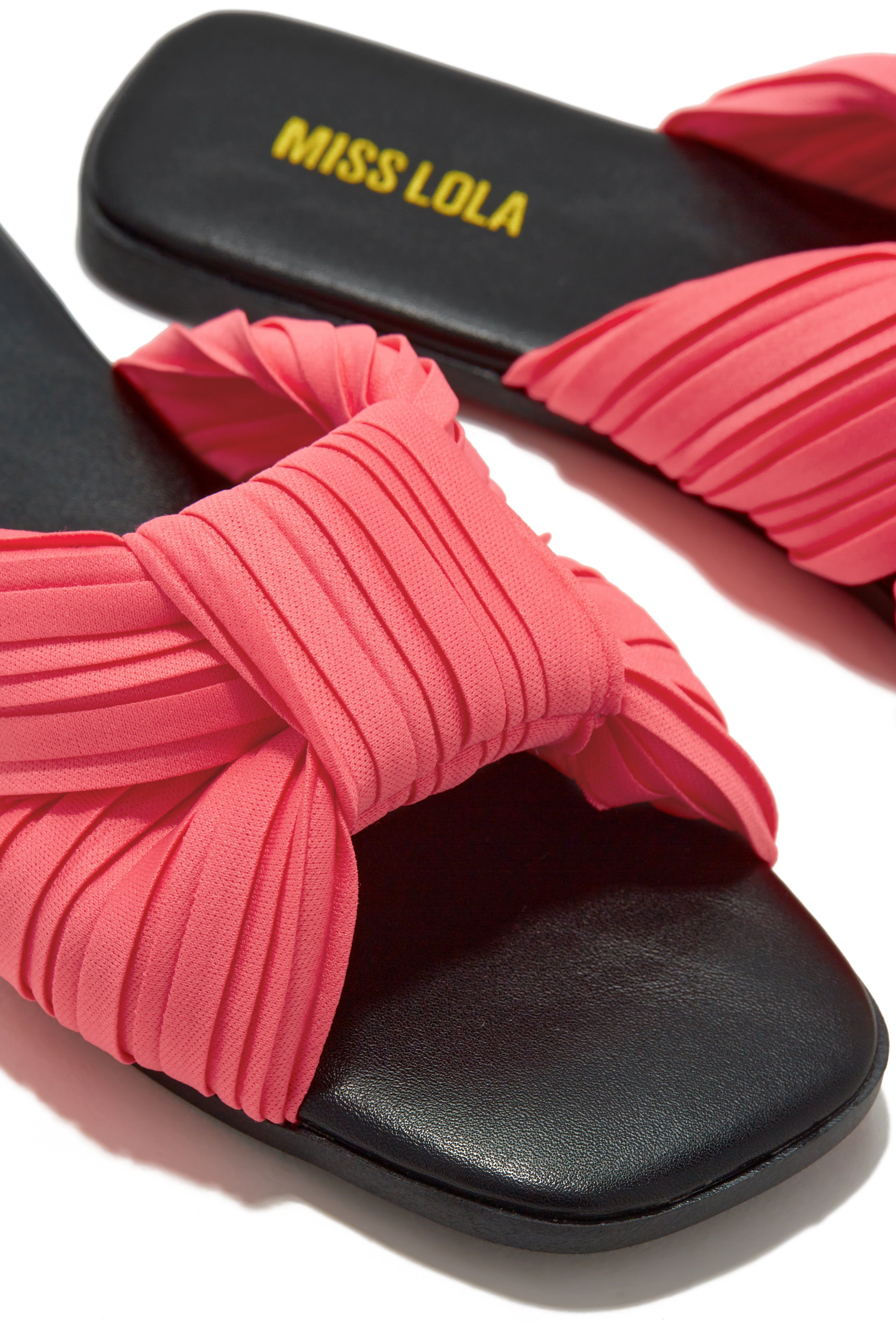 Bali Getaway Slip On Sandals - Pink sold by Miss Lola product image thumbnail 2