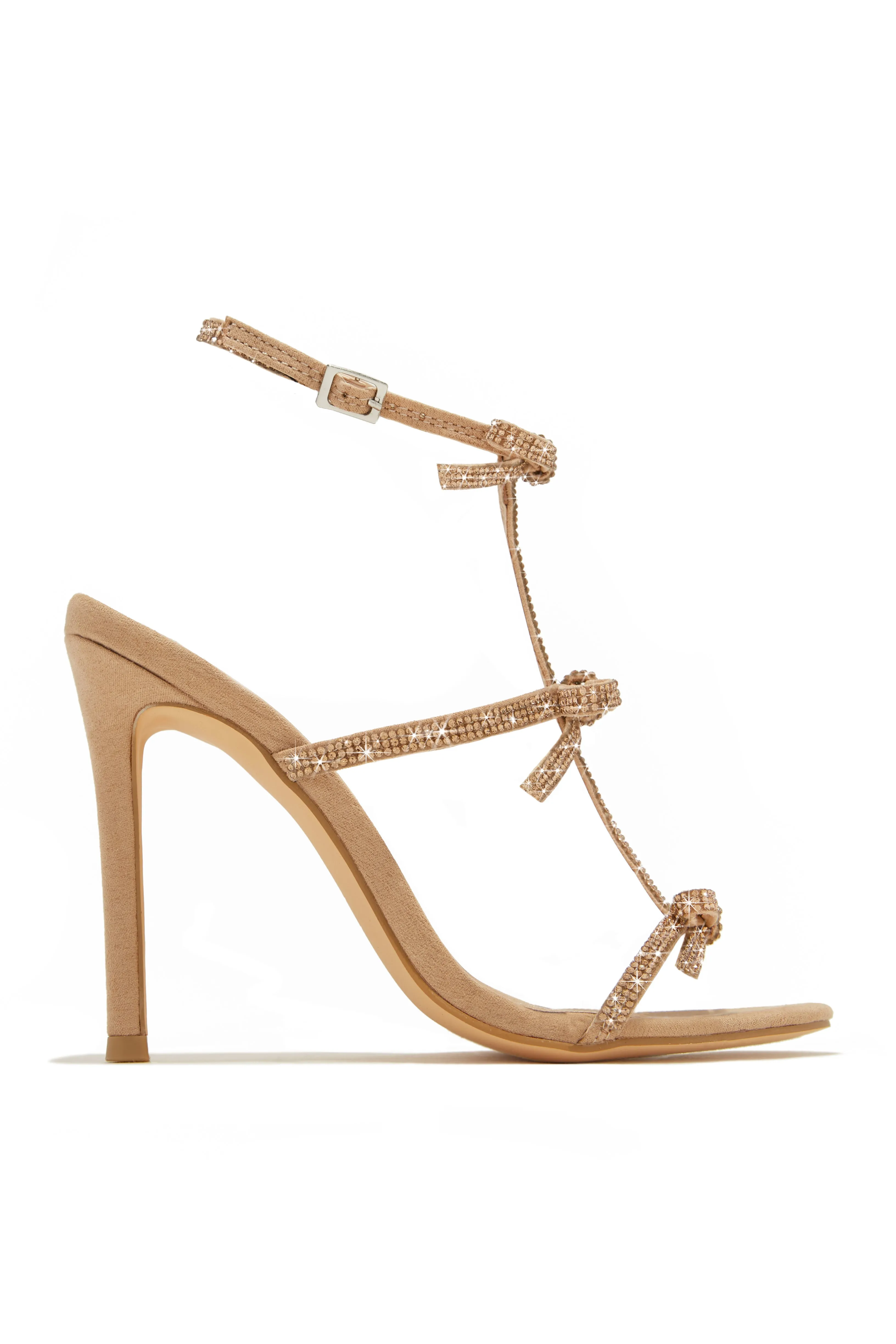 Party Season Embellished High Heels - Nude sold by Miss Lola product image thumbnail 4