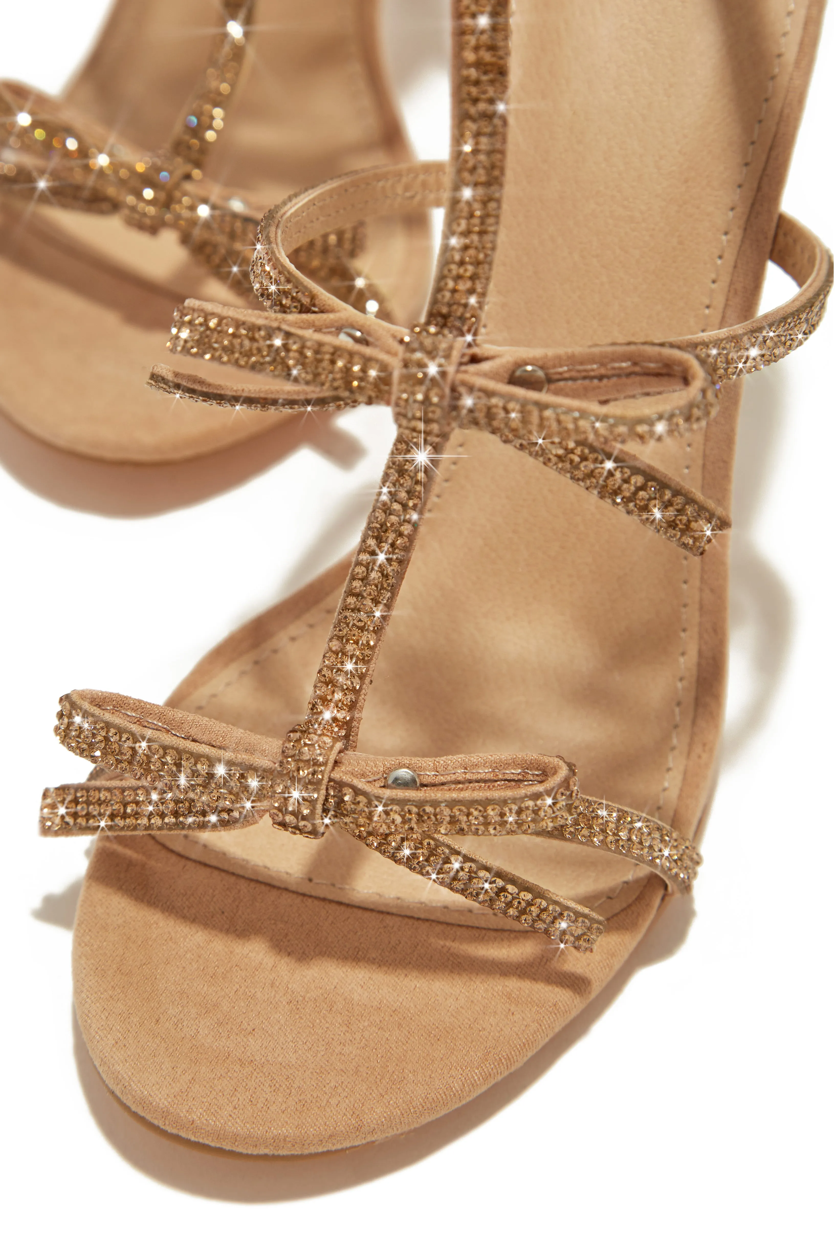 Party Season Embellished High Heels - Nude sold by Miss Lola product image thumbnail 2