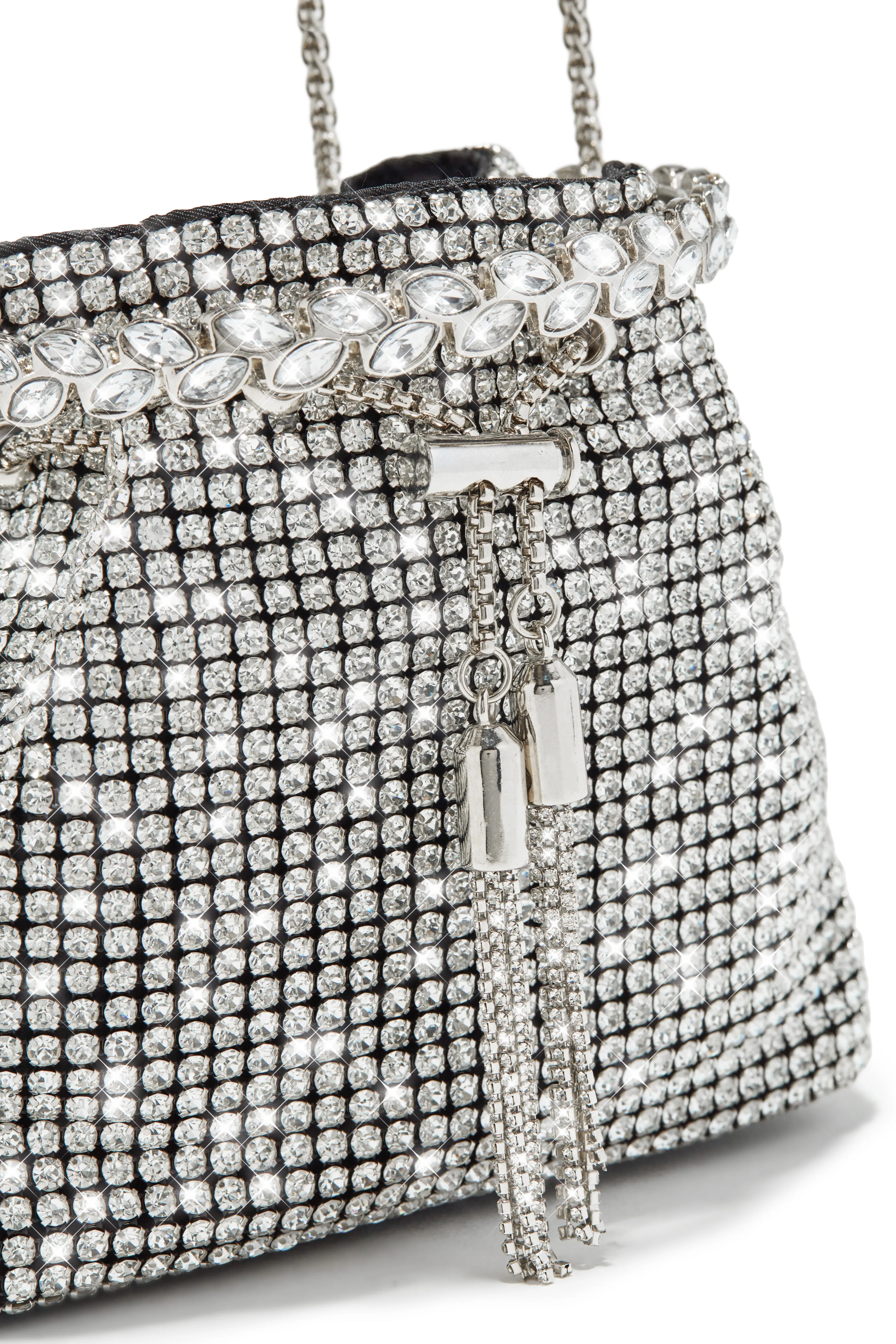 Natasha Embellished Bucket Bag - Black sold by Miss Lola product image thumbnail 4