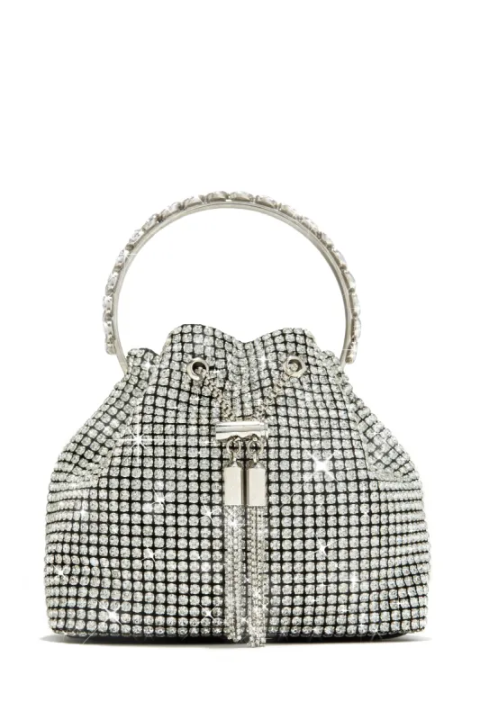Natasha Embellished Bucket Bag - Black sold by Miss Lola