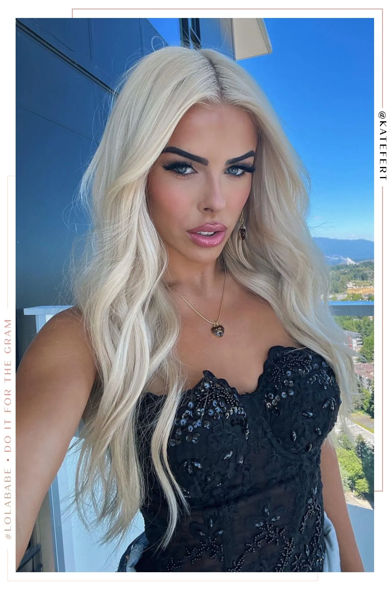 Jiana Strapless Lace Corset Top - Black sold by Miss Lola product image thumbnail 4