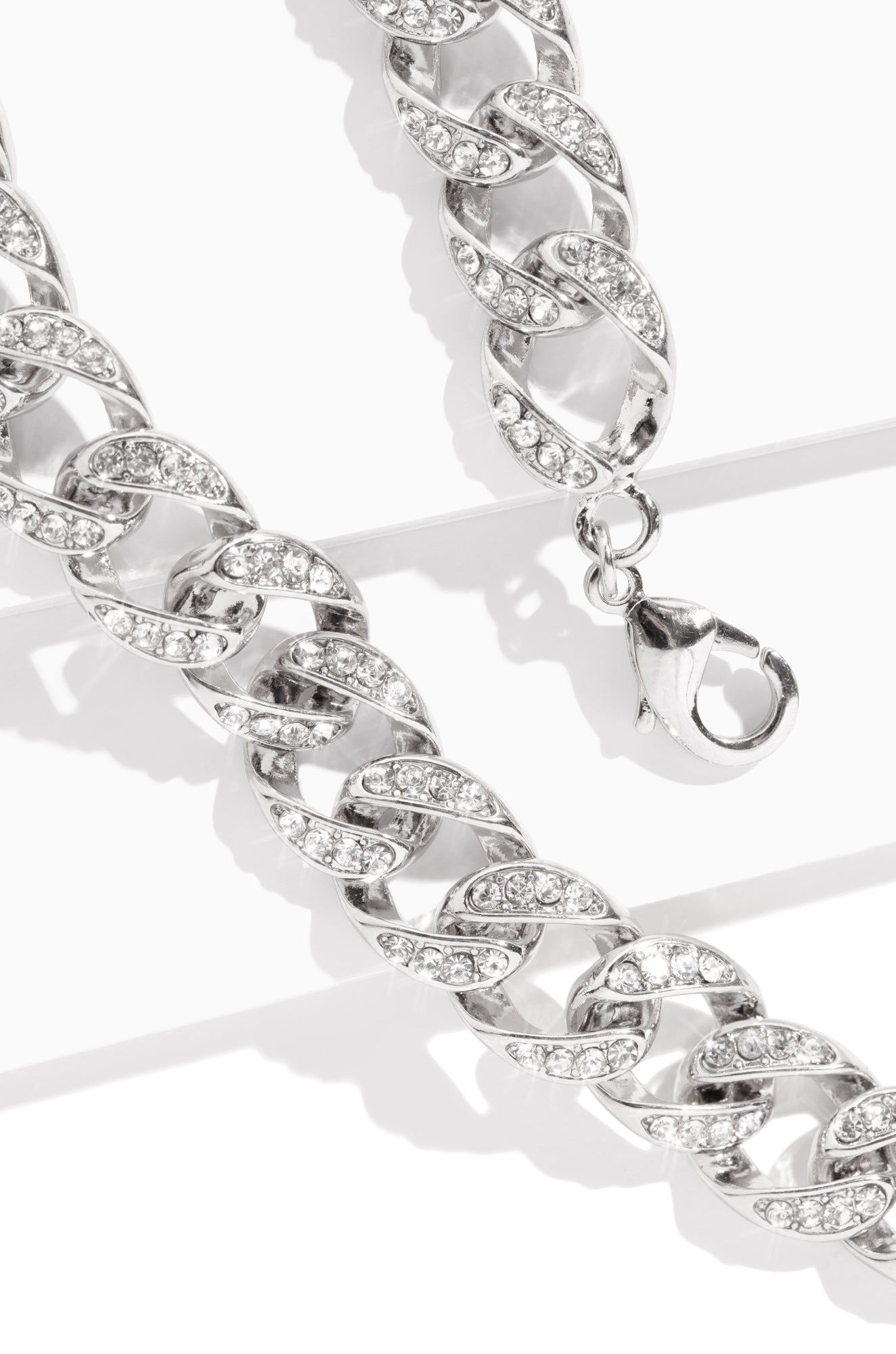 Lola Embellished Chunky Anklet - Silver sold by Miss Lola product image thumbnail 3