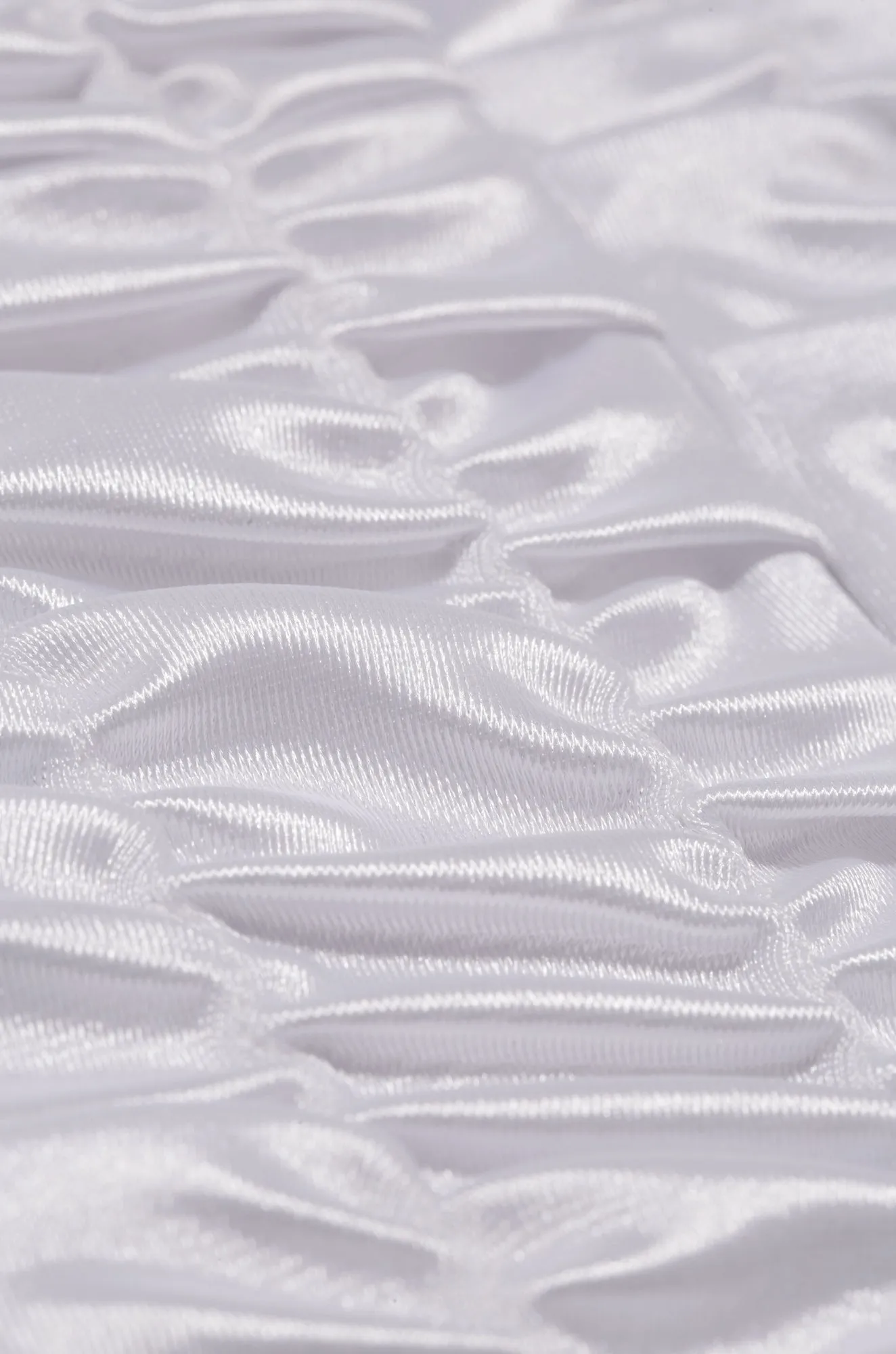 Deya Ruched Satin Gloves - White sold by Miss Lola product image thumbnail 5