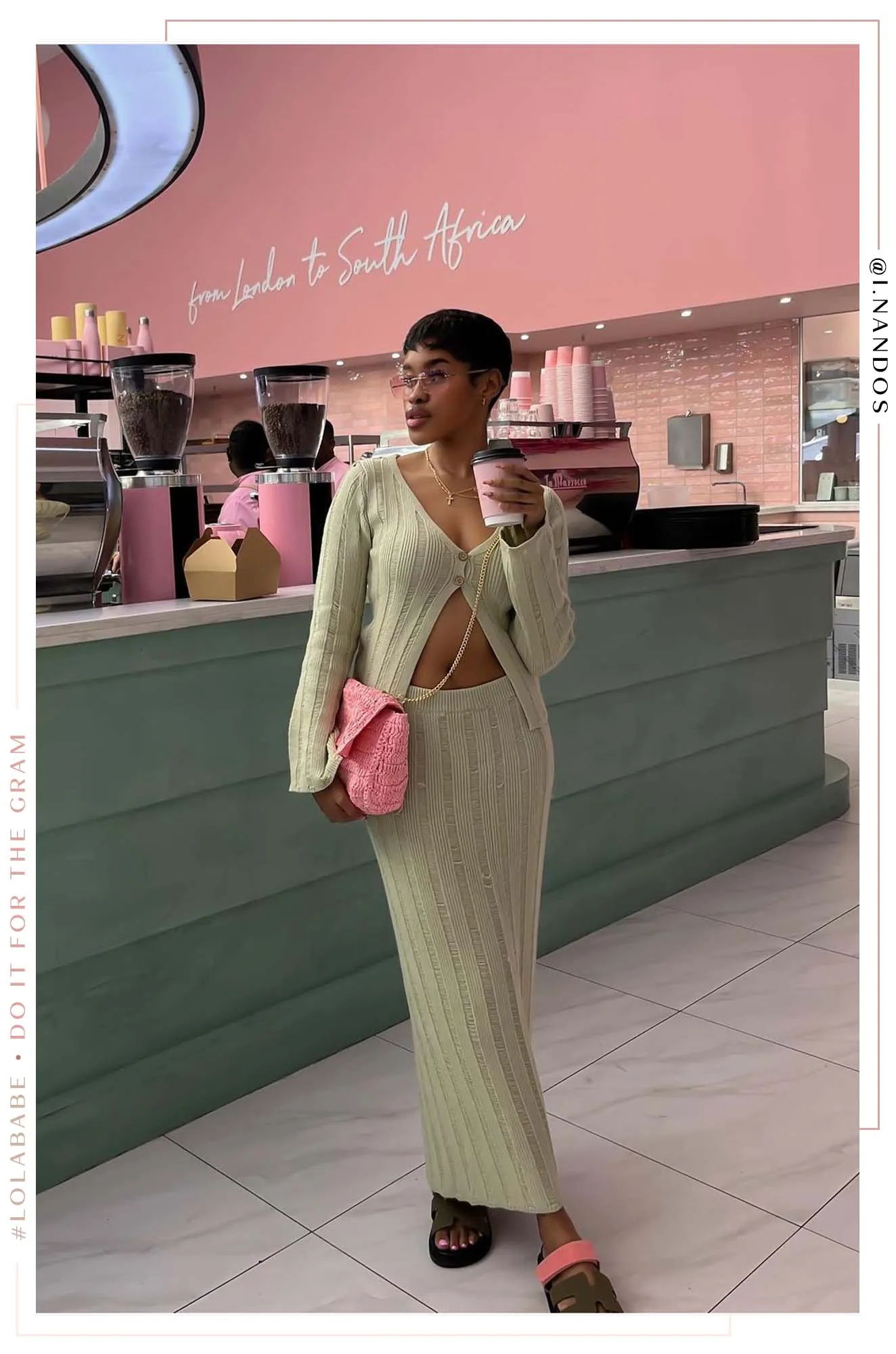 Evelia High Waist Maxi Skirt - Green sold by Miss Lola product image thumbnail 5