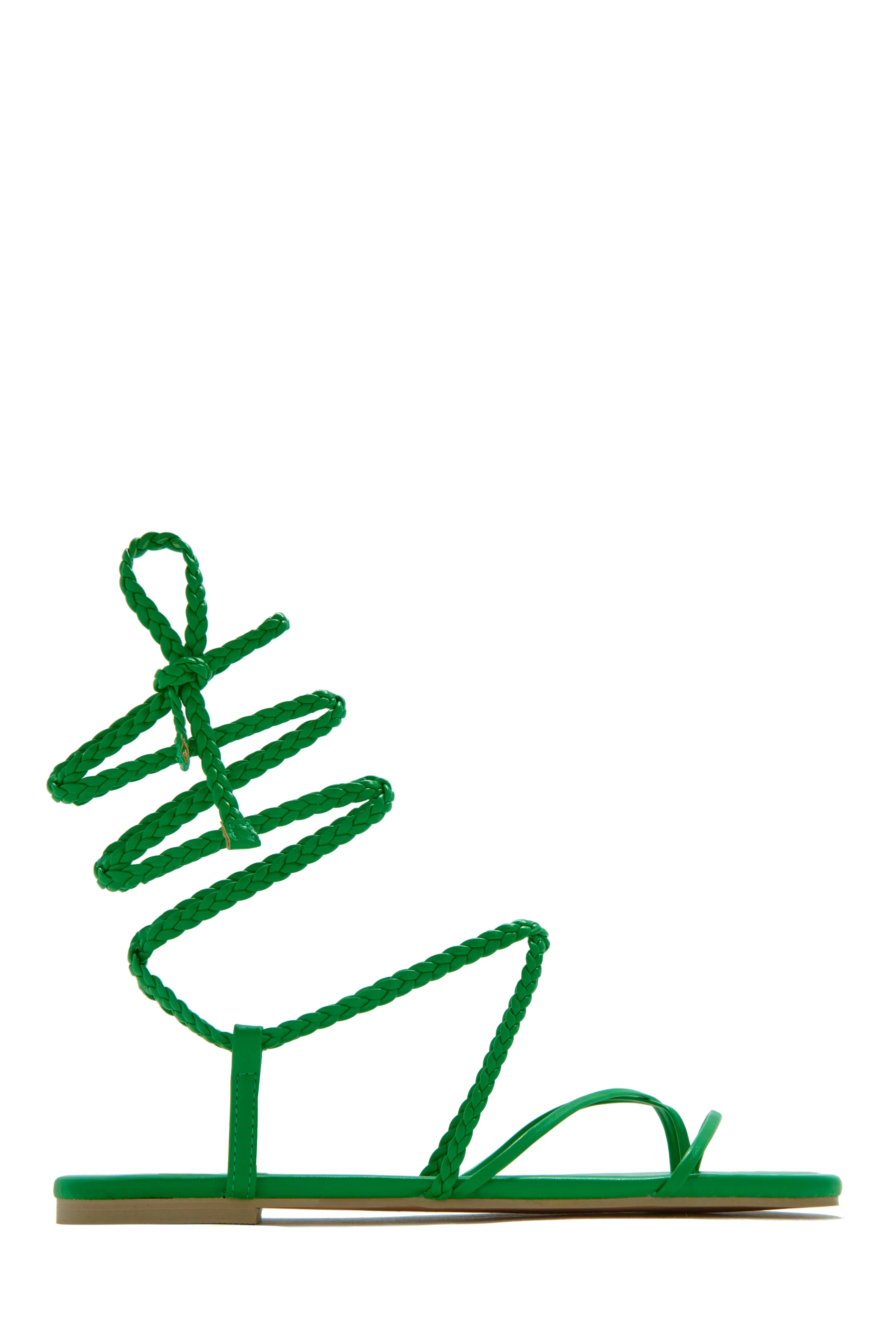 Live In Paradise Lace Up Sandals - Green sold by Miss Lola product image thumbnail 5