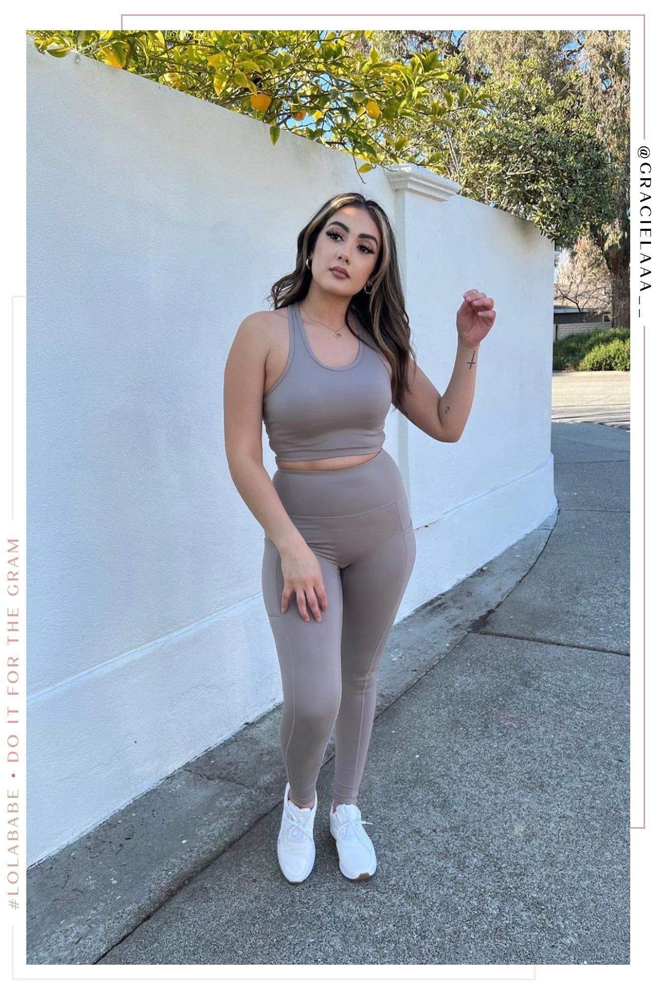 Mindset Activewear Legging - Taupe sold by Miss Lola product image thumbnail 2