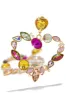 Holiday Love Stone Embellished Heart Earring - Multi sold by Miss Lola