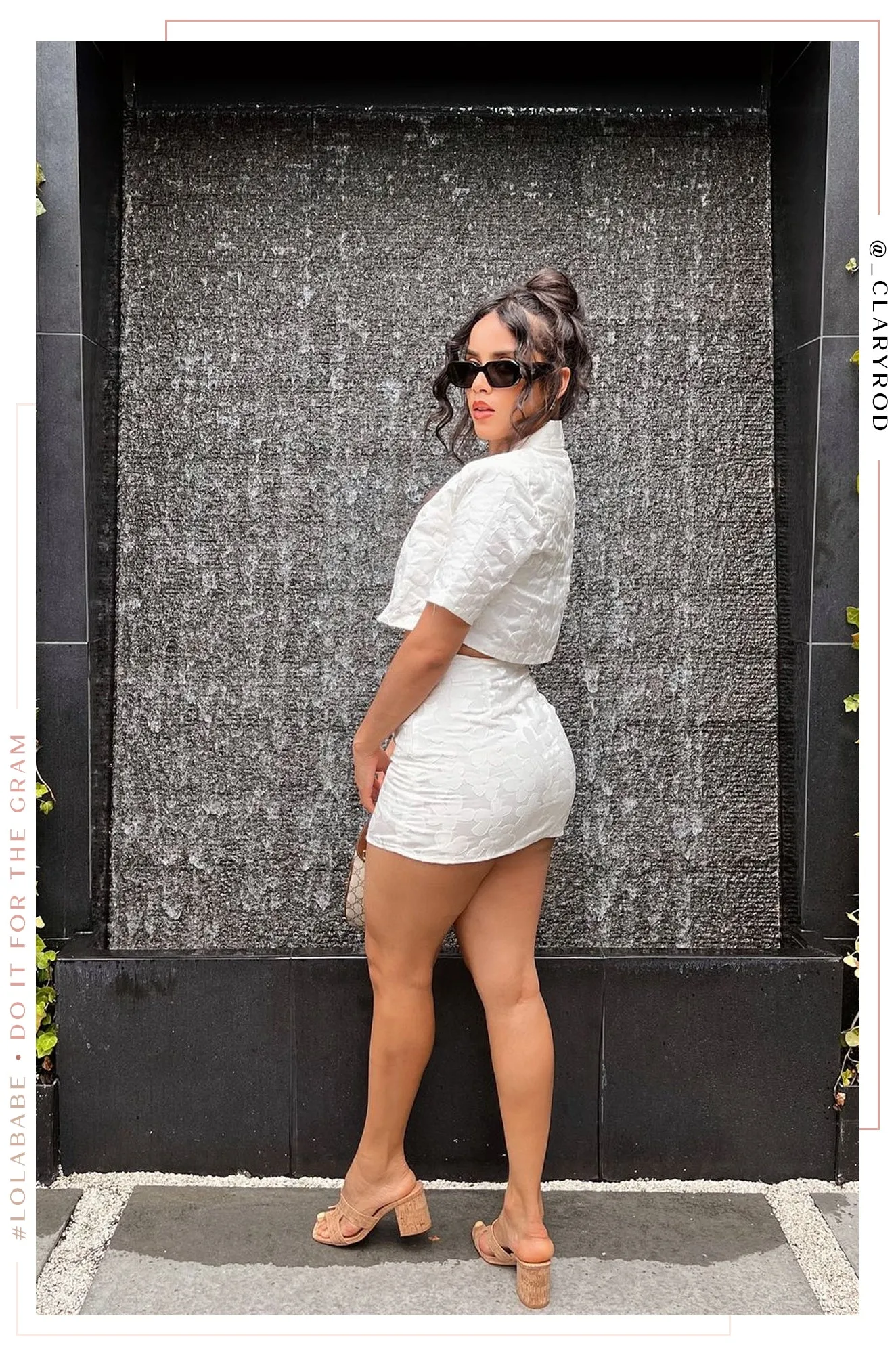 Sarina Button Up Crop Top - White sold by Miss Lola product image thumbnail 5