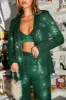 Lush Holiday Sequin Blazer Jacket - Green sold by Miss Lola
