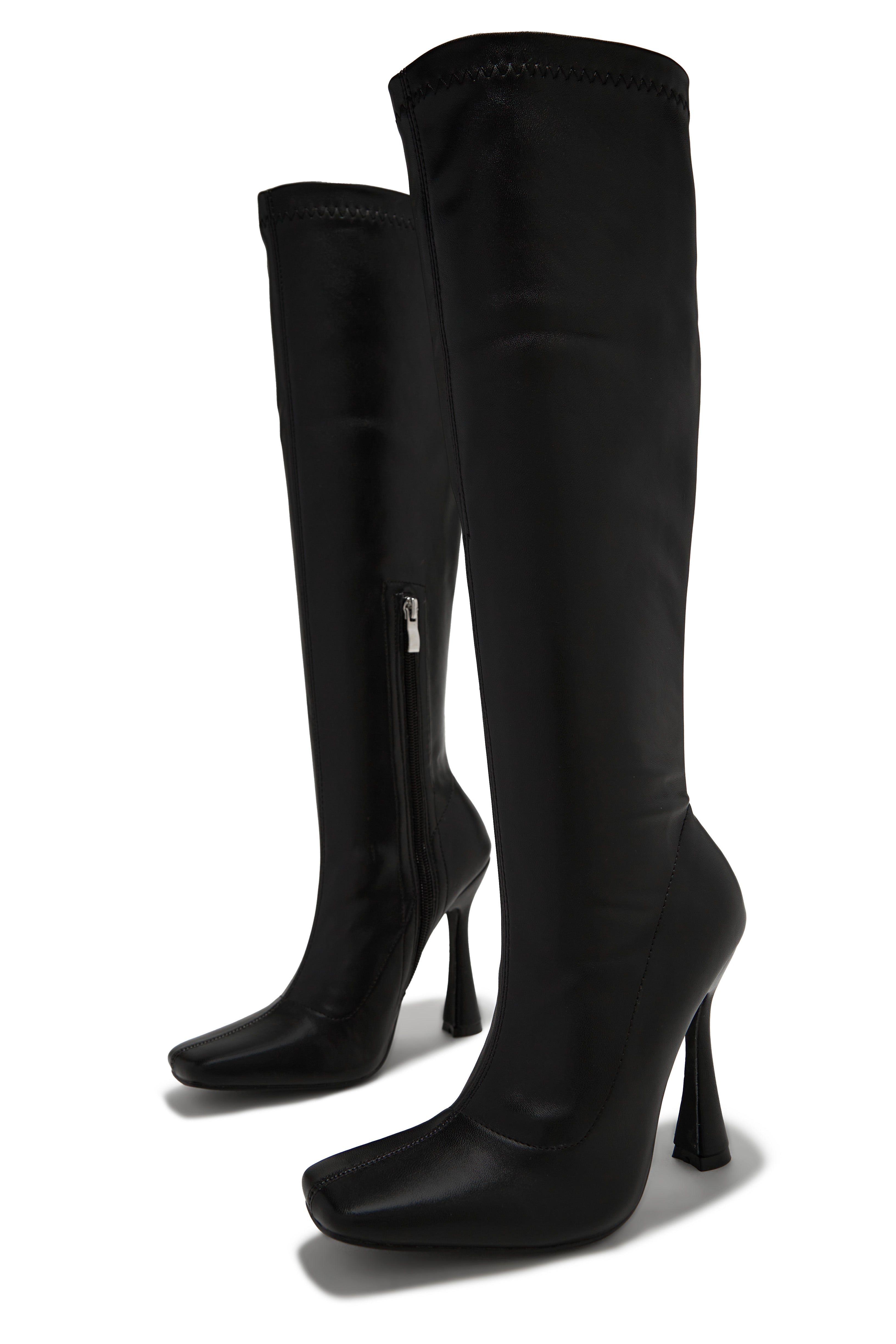 Kamira Knee High Boots - Black sold by Miss Lola product image thumbnail 4