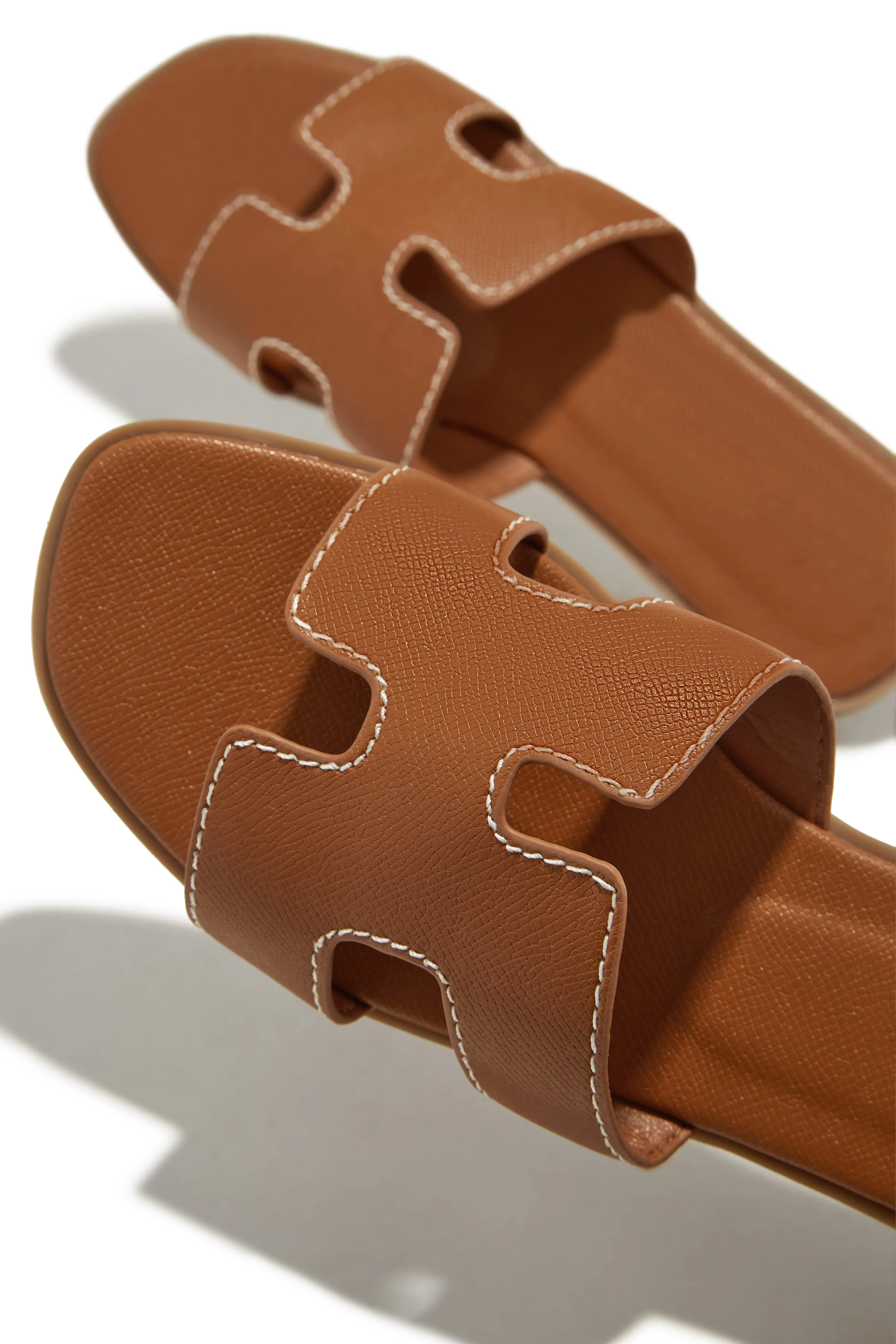 Lucy Slip On Sandals - Tan sold by Miss Lola product image thumbnail 3