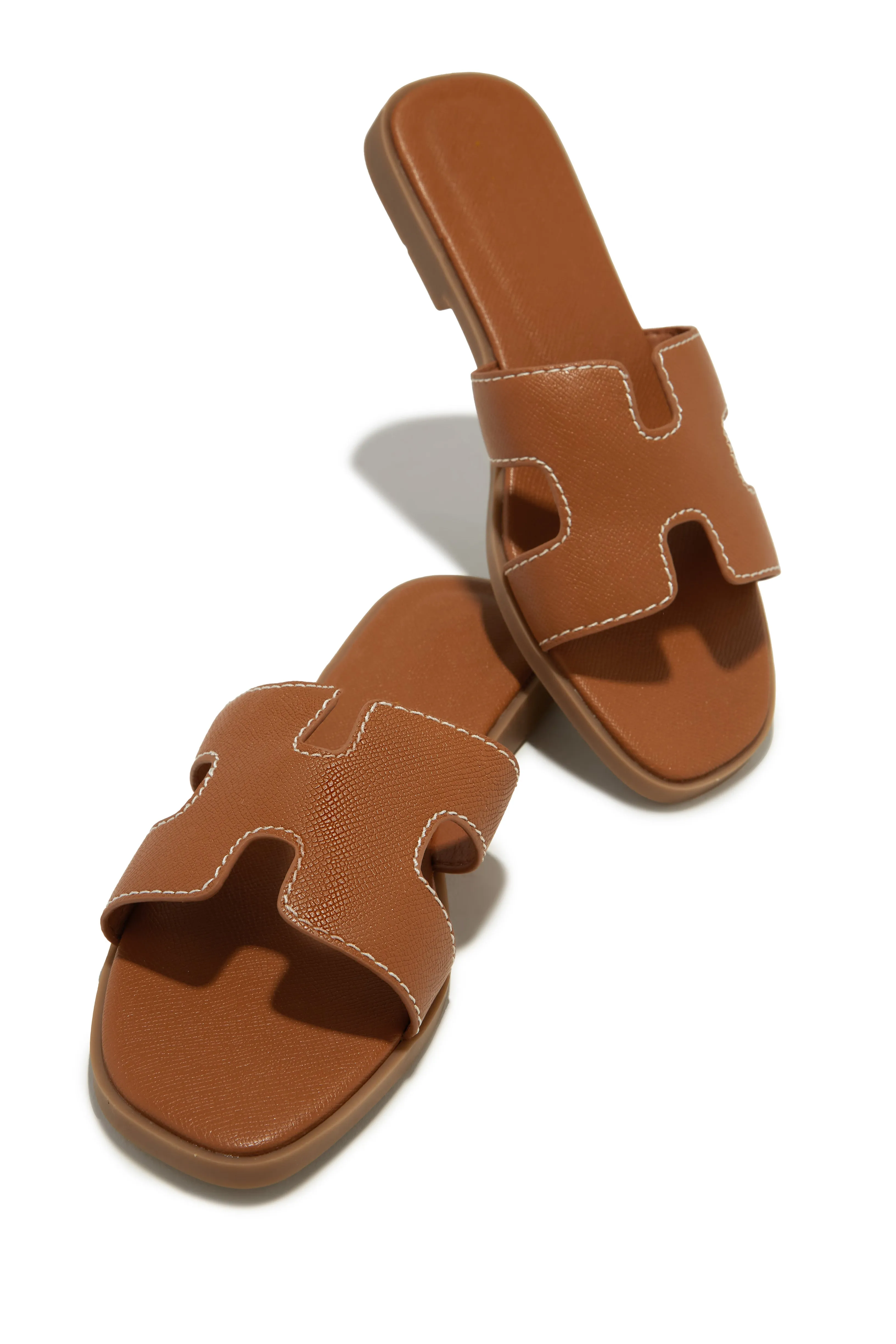 Lucy Slip On Sandals - Tan sold by Miss Lola product image thumbnail 2