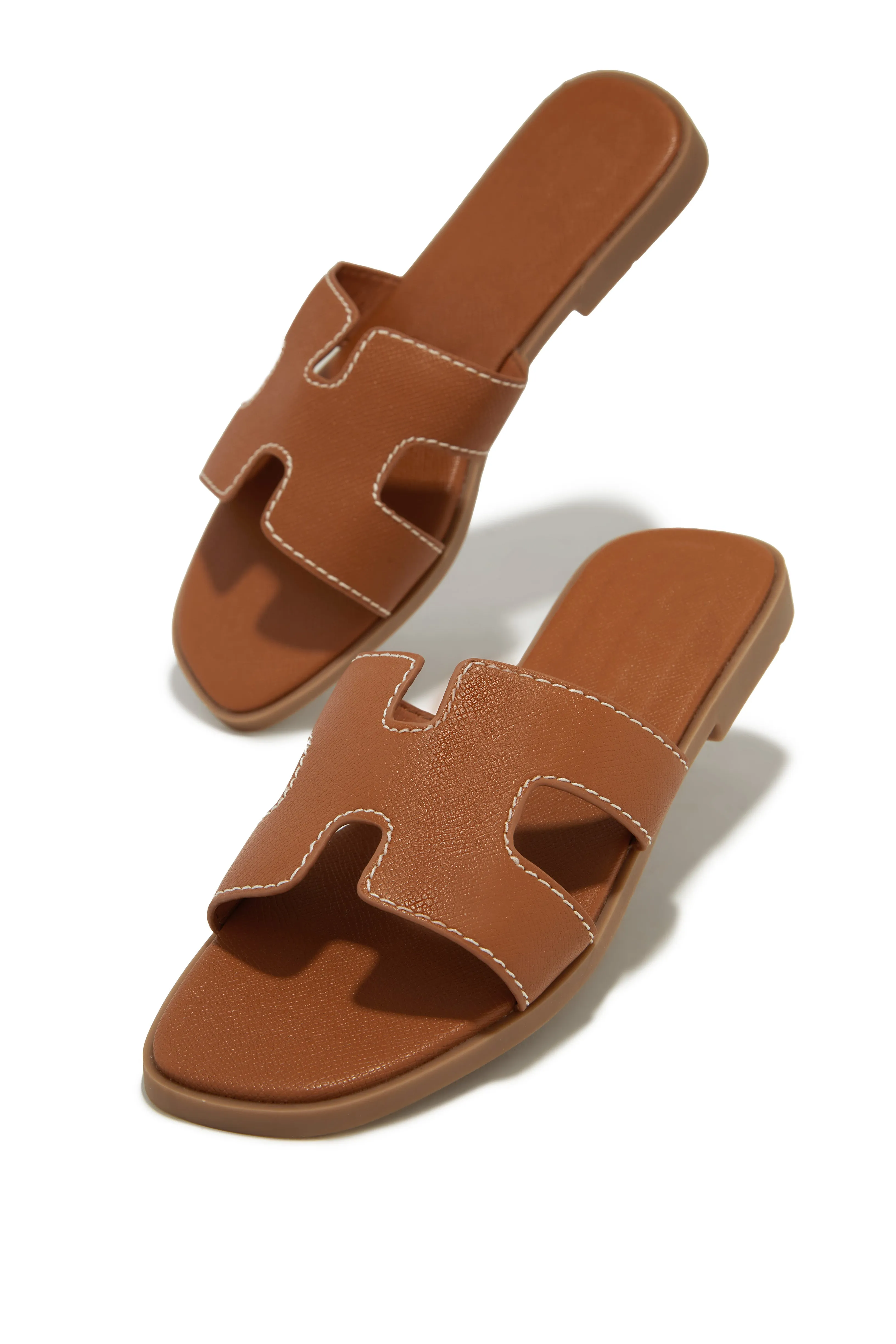 Lucy Slip On Sandals - Tan sold by Miss Lola product image thumbnail 4