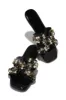 Aviani Embellished Slip On Sandals - Black sold by Miss Lola