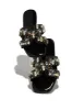 Aviani Embellished Slip On Sandals - Black sold by Miss Lola