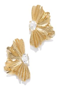 Clea Embellished Statement Earring - Gold sold by Miss Lola