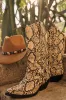Luna Faux Suede Western Hat - Brown sold by Miss Lola