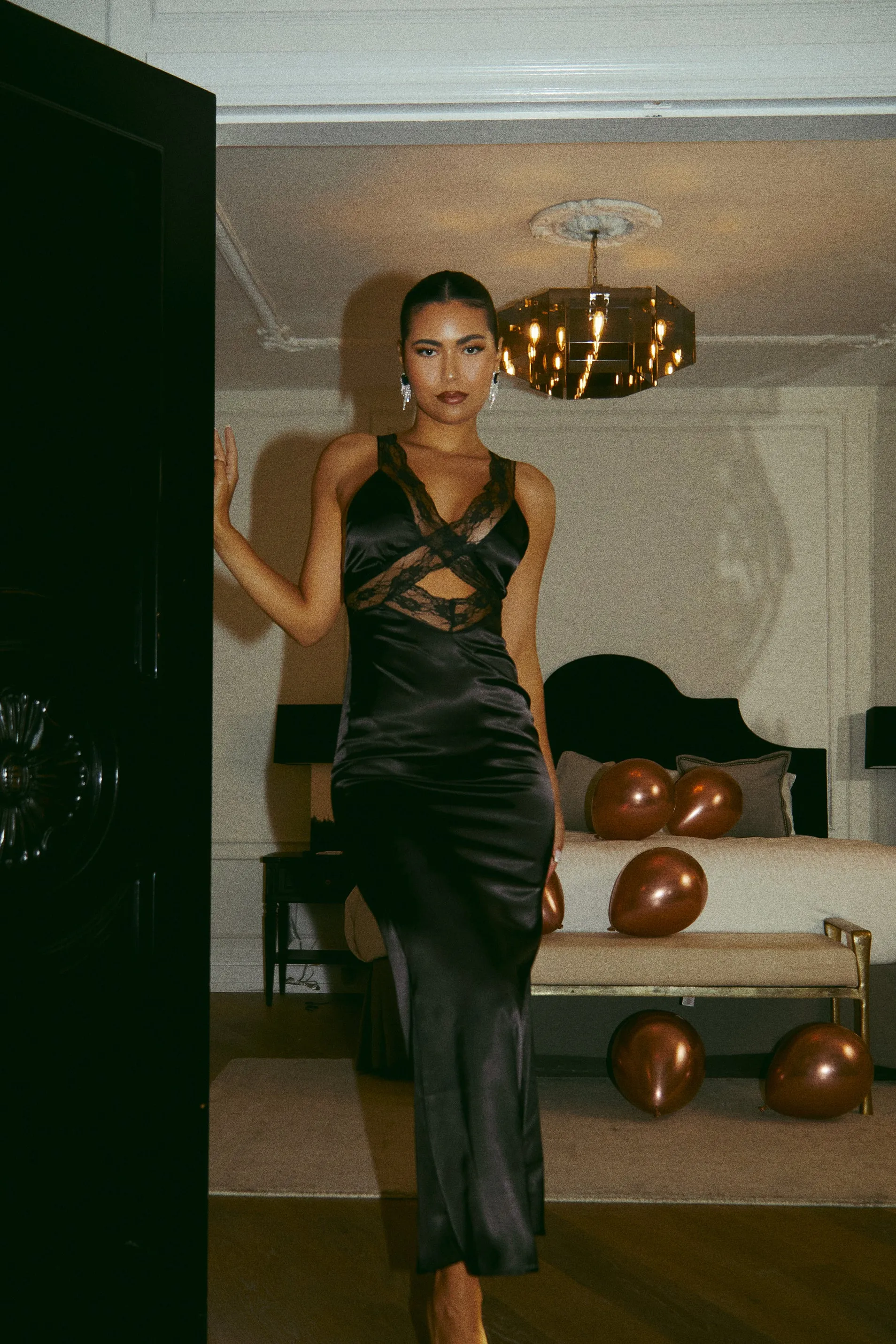 Faviana Maxi Dress - Black sold by Miss Lola product image thumbnail 4