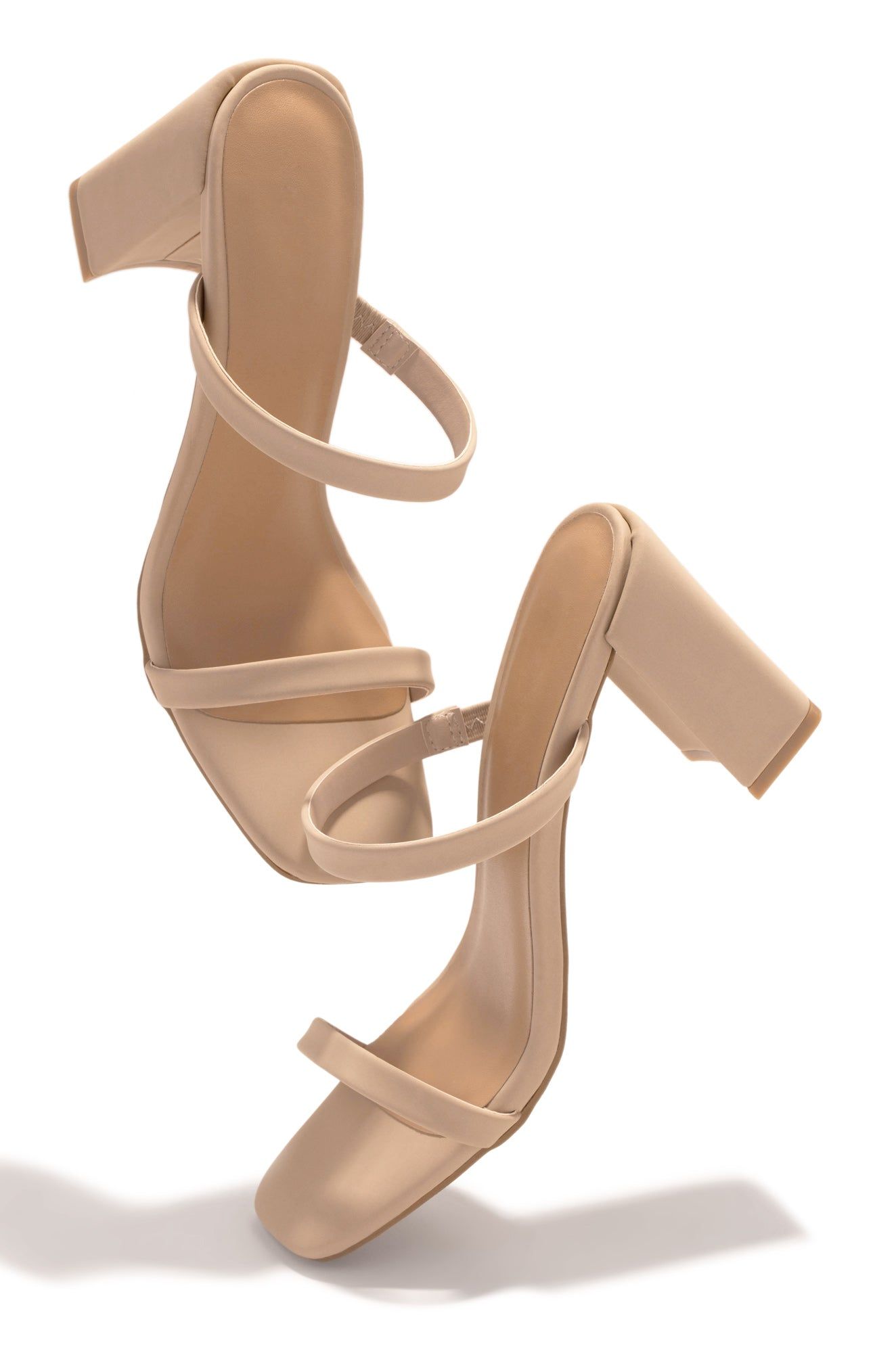 Summer Date Block Heel Mules - Nude sold by Miss Lola product image thumbnail 2